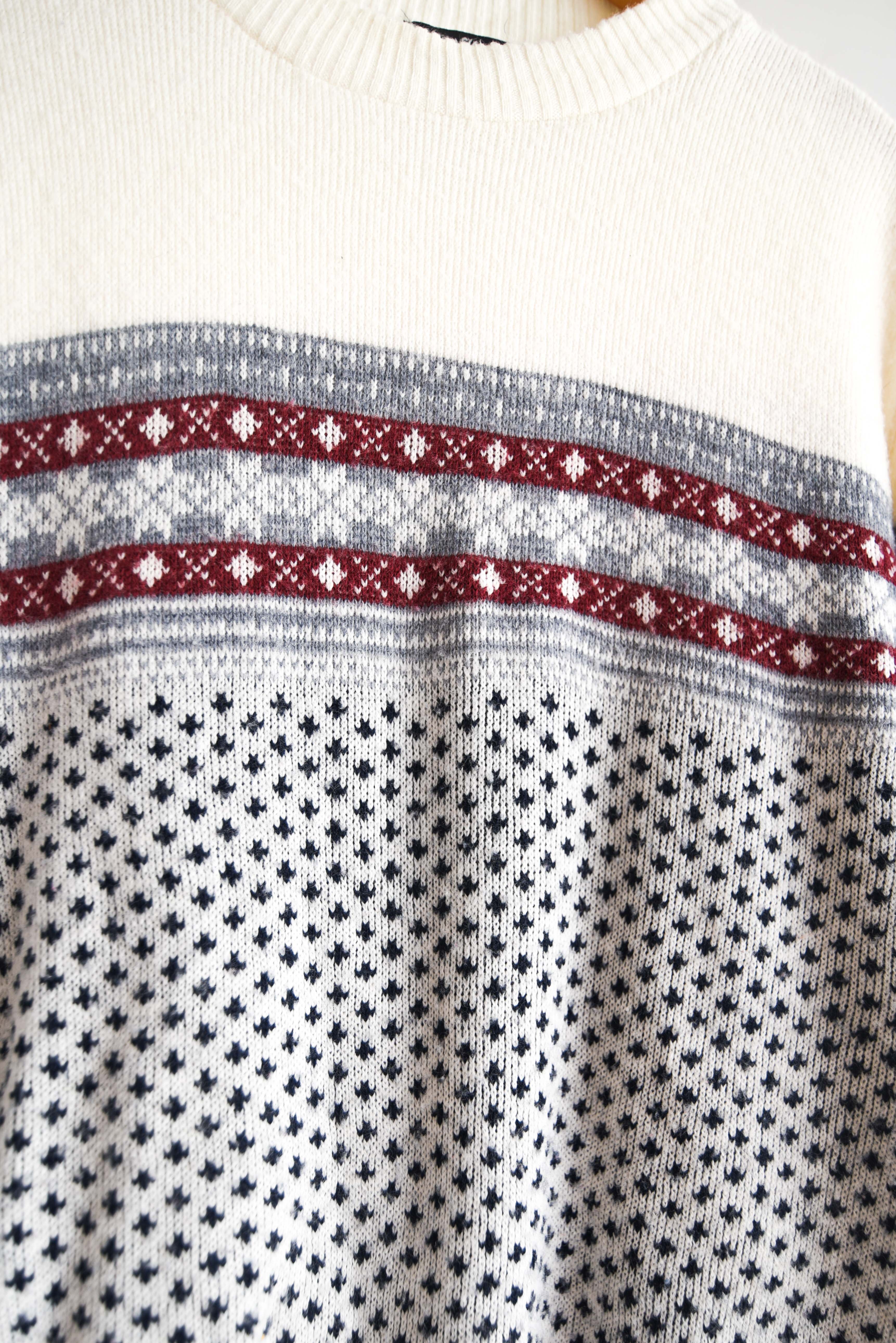 Chaleco marfil nordic vintage