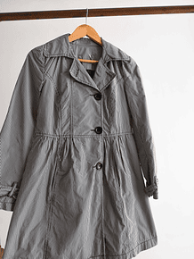 Trench gris gingham