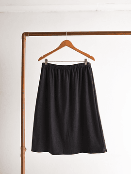 Falda grafito midi vintage