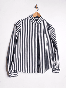 Camisa rayada bicolor 