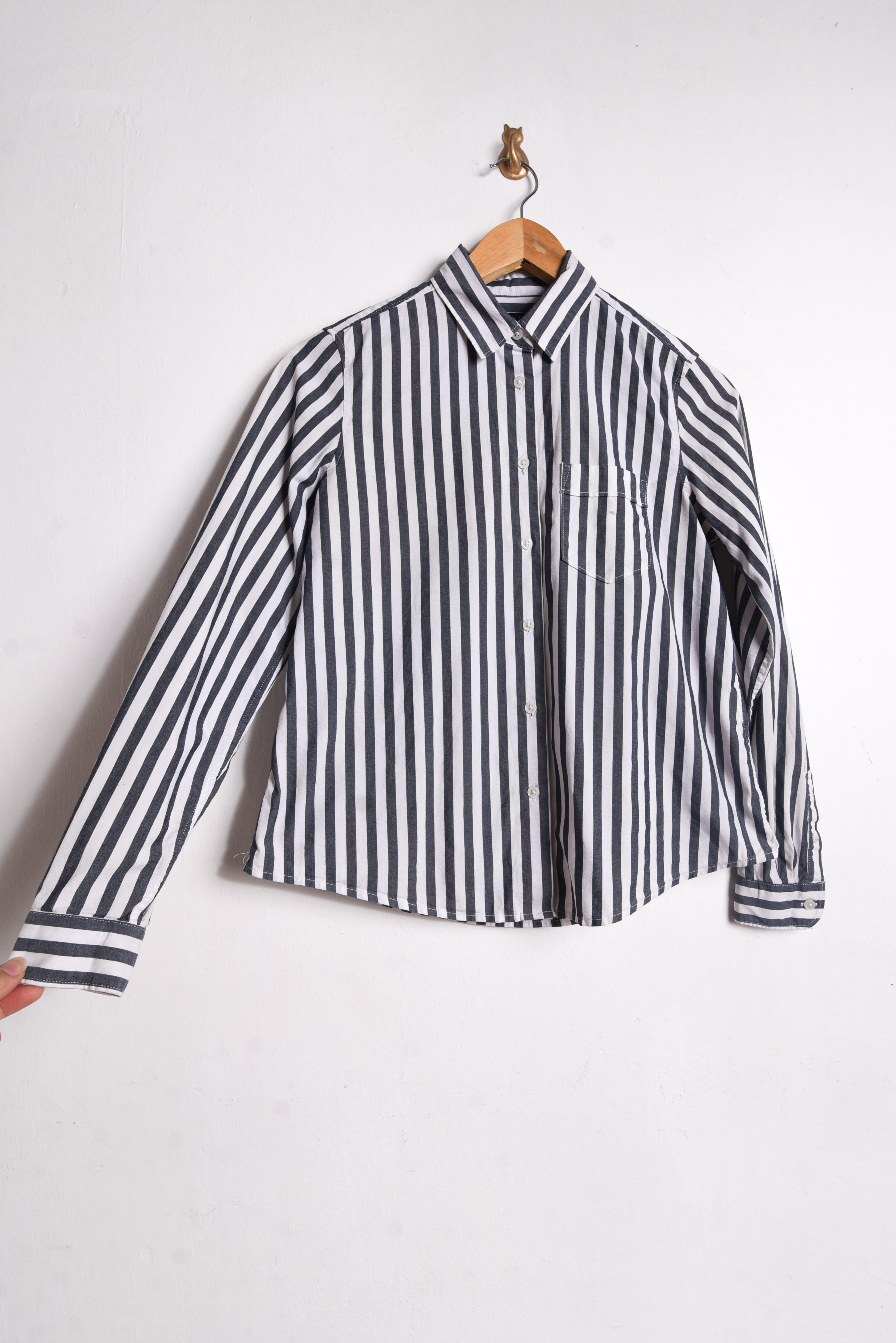 Camisa rayada bicolor 