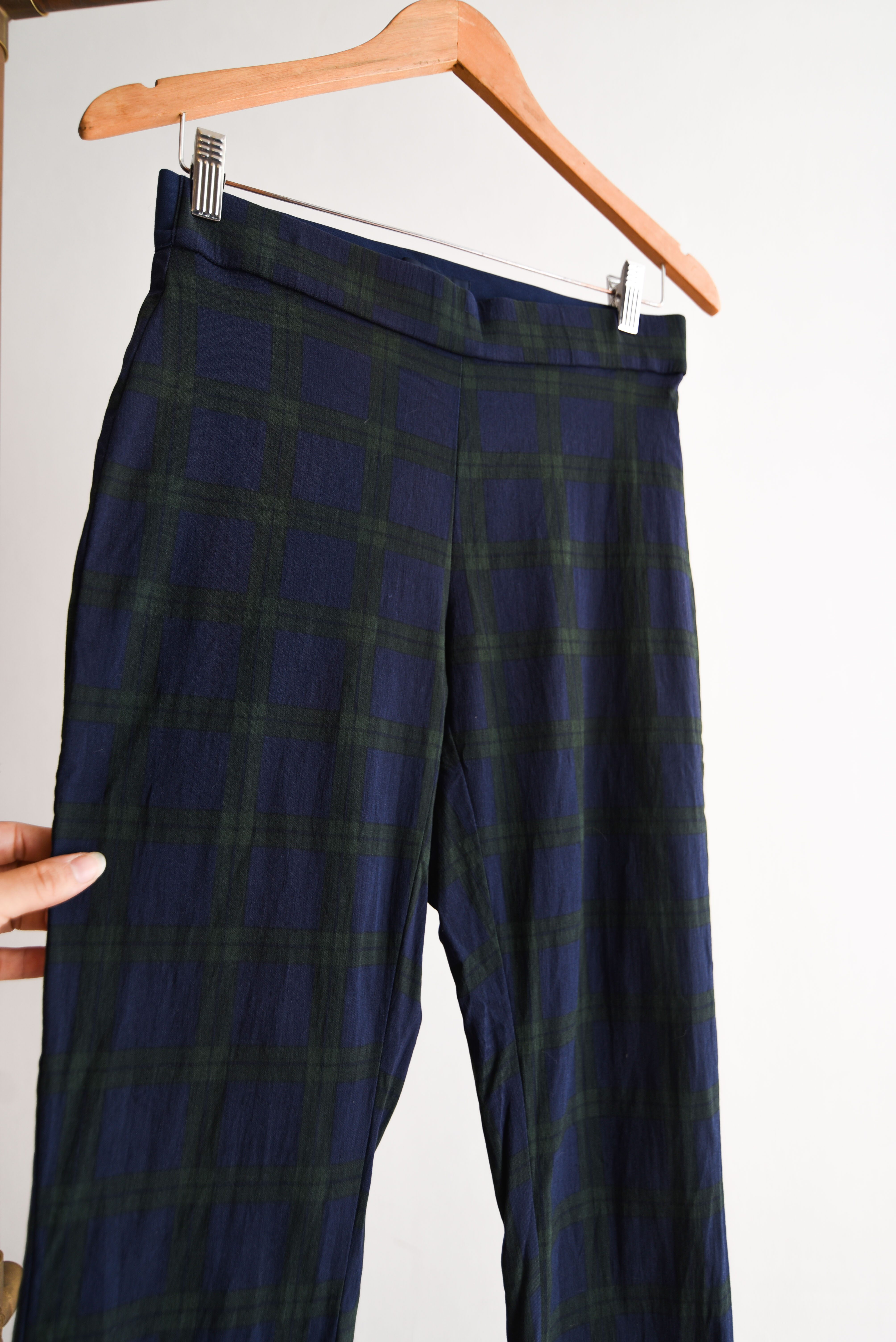 Pantalón azul tartán