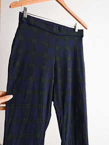 Pantalón azul tartán