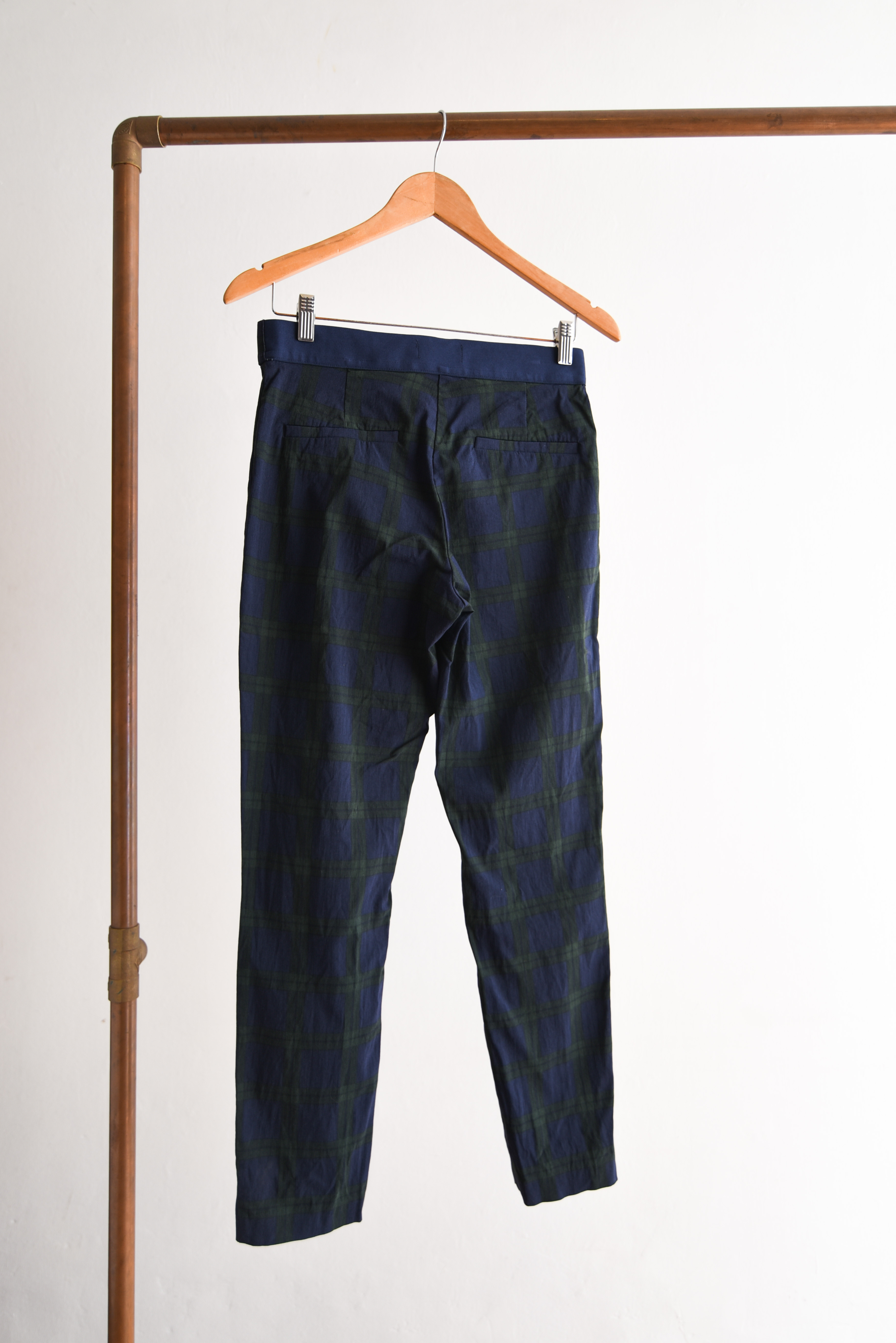 Pantalón azul tartán