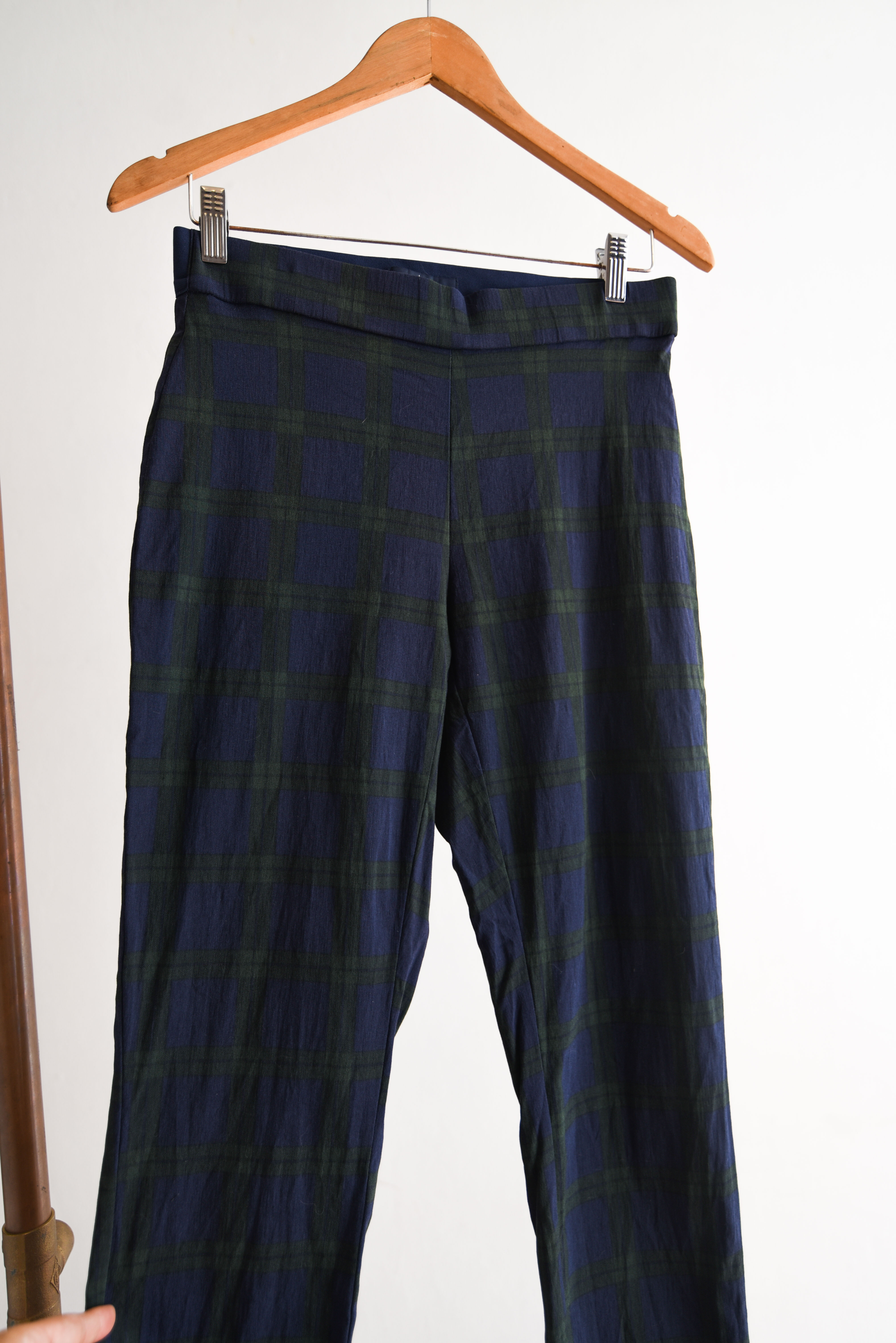 Pantalón azul tartán