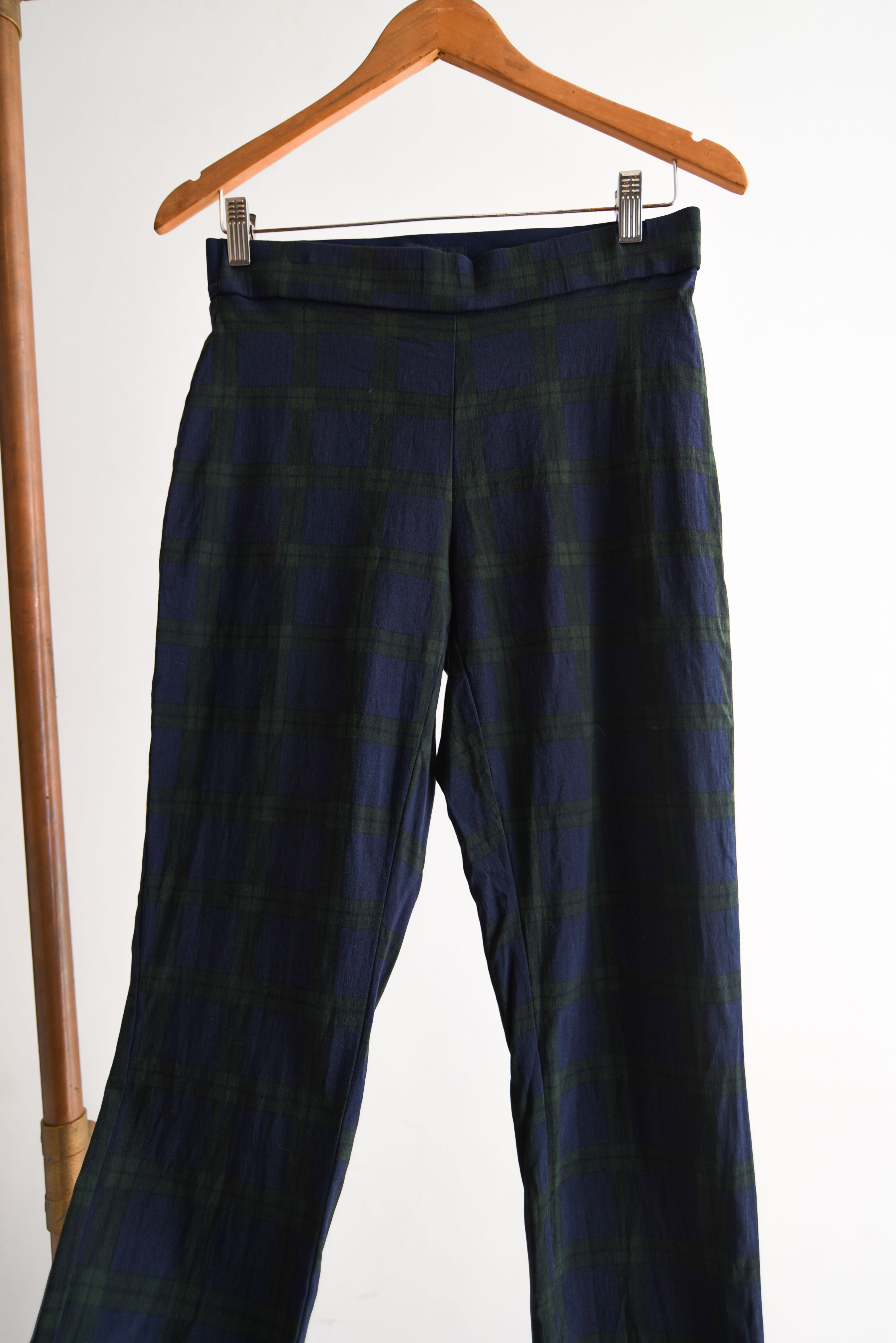 Pantalón azul tartán