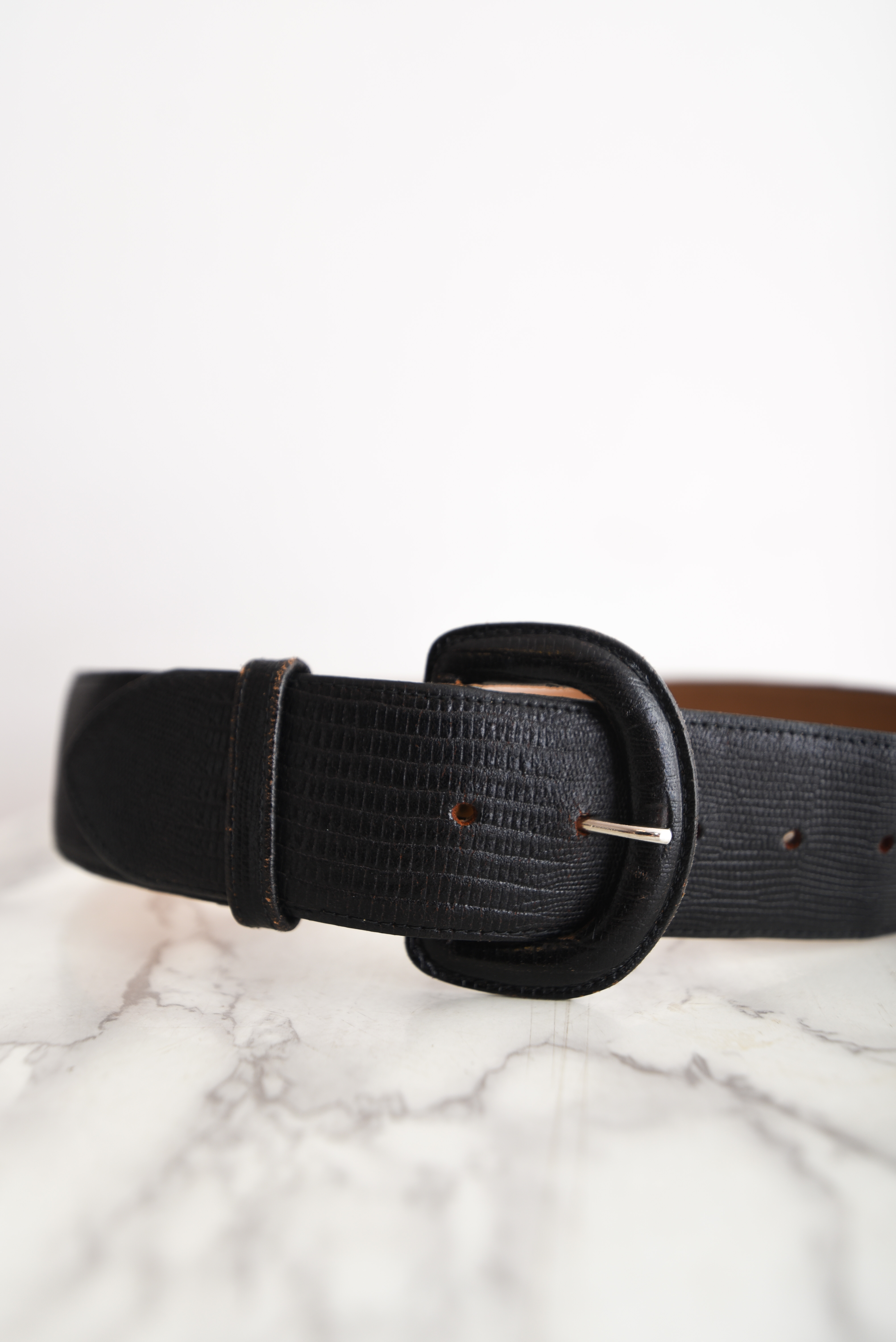 Cinturón Ann Taylor cuero vintage