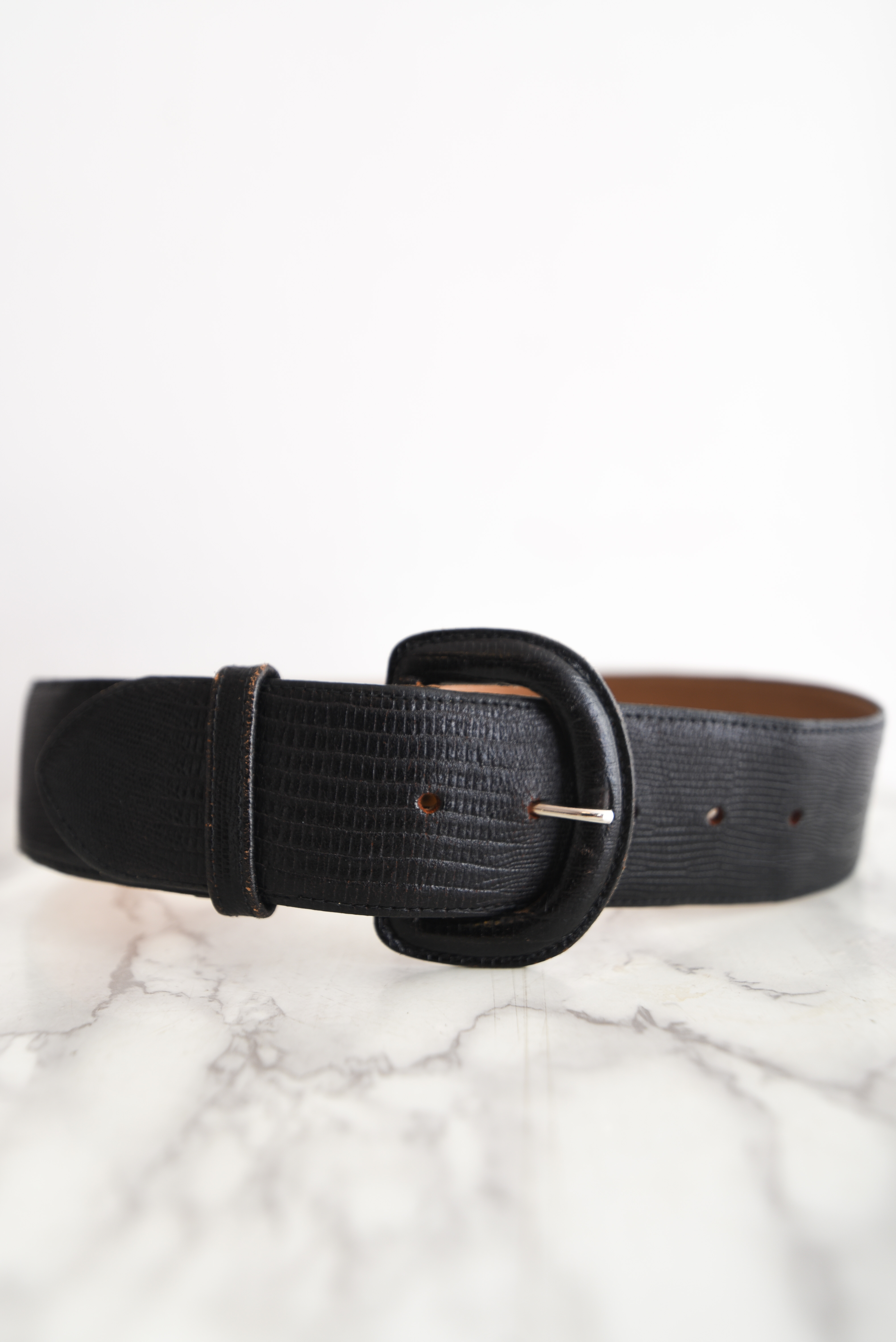 Cinturón Ann Taylor cuero vintage