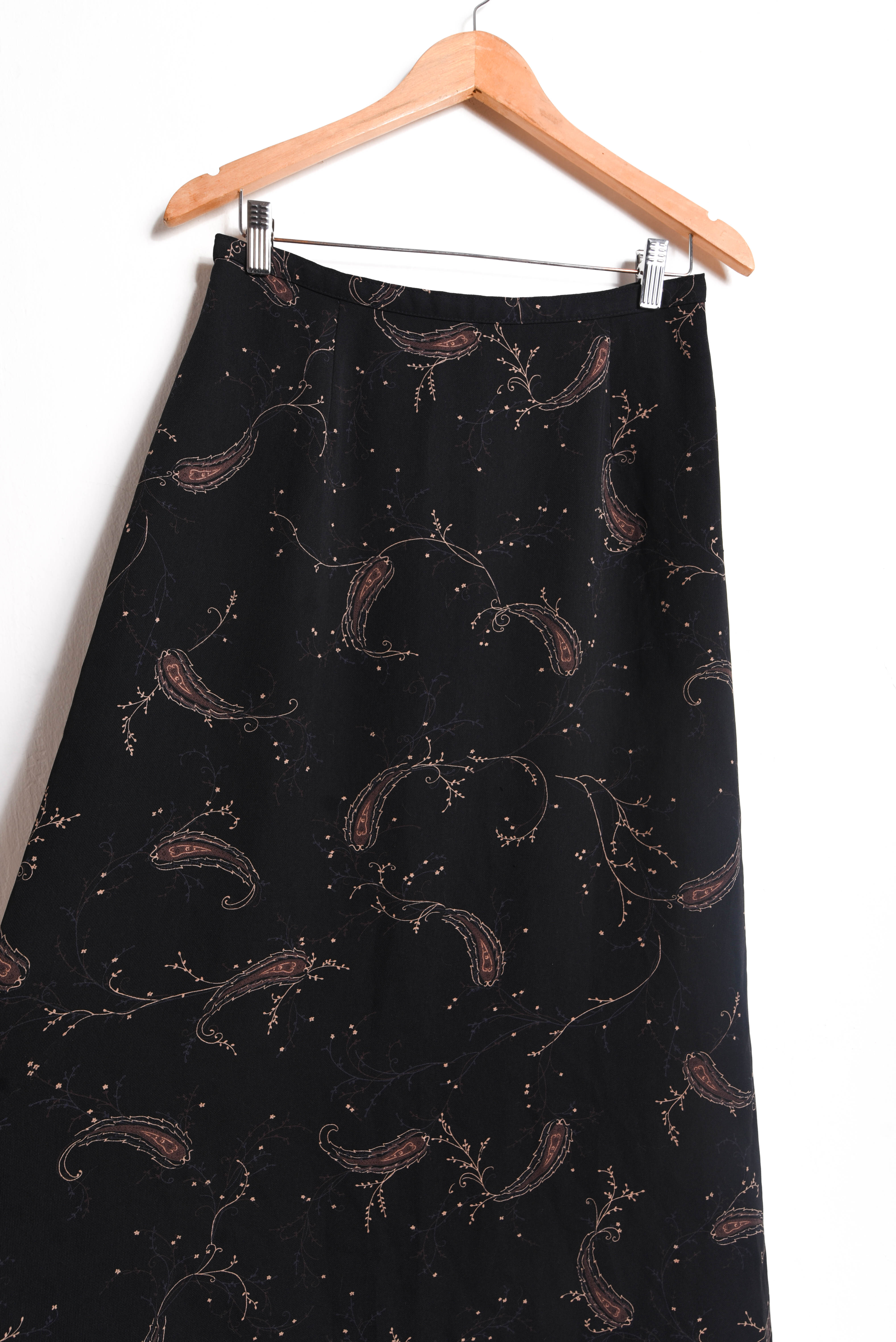 Maxi falda 90s black