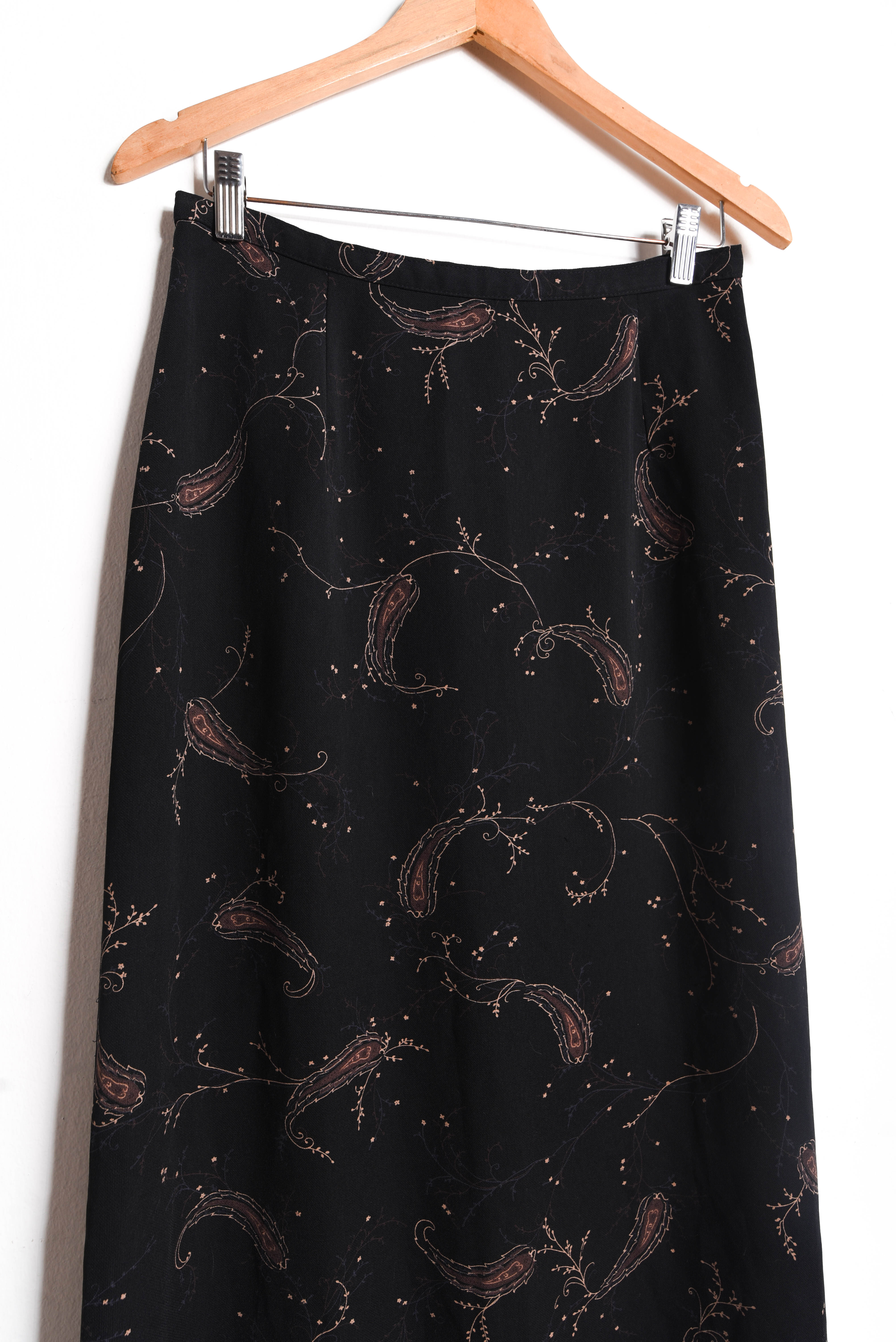 Maxi falda 90s black