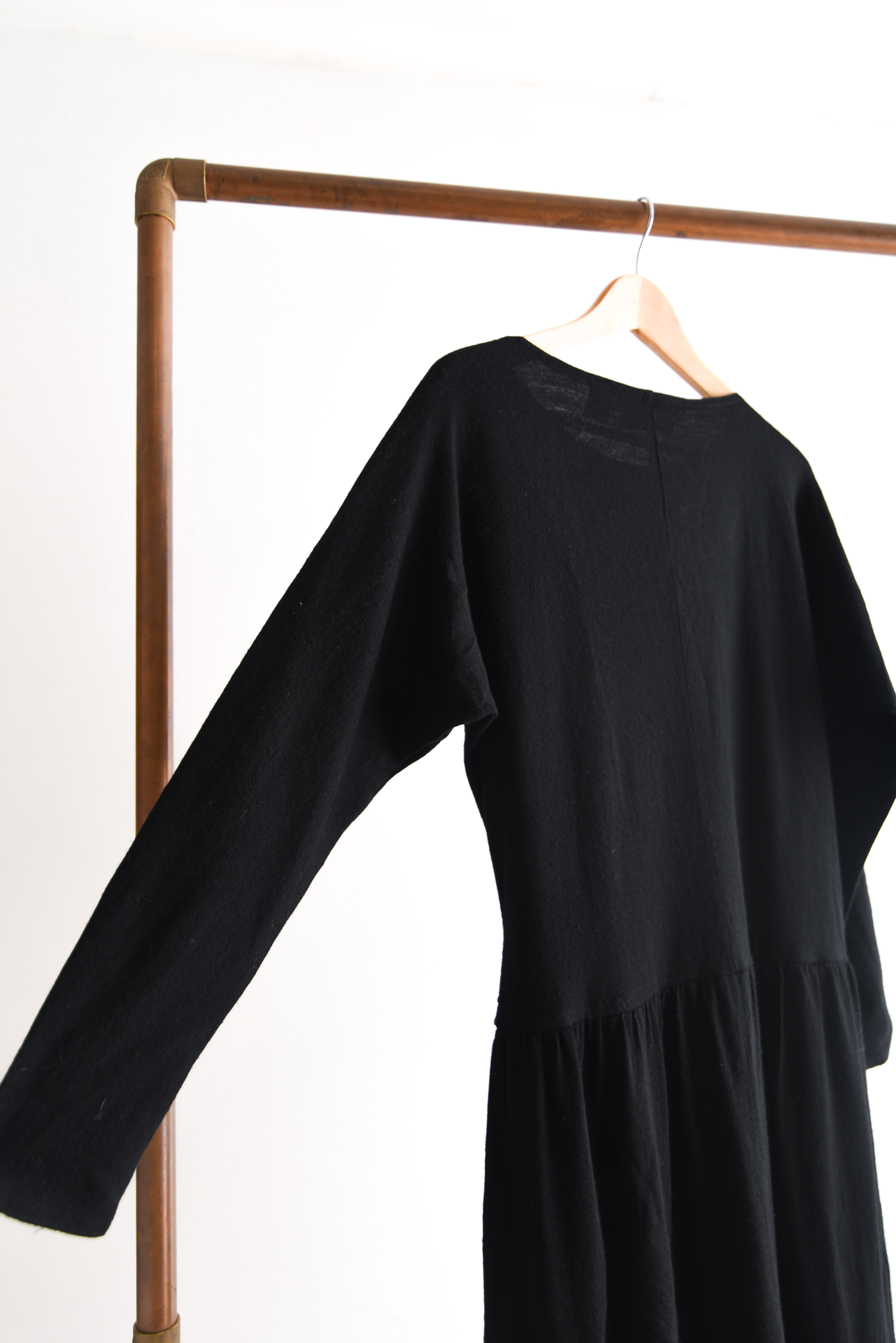 Vestido lana vintage amarra