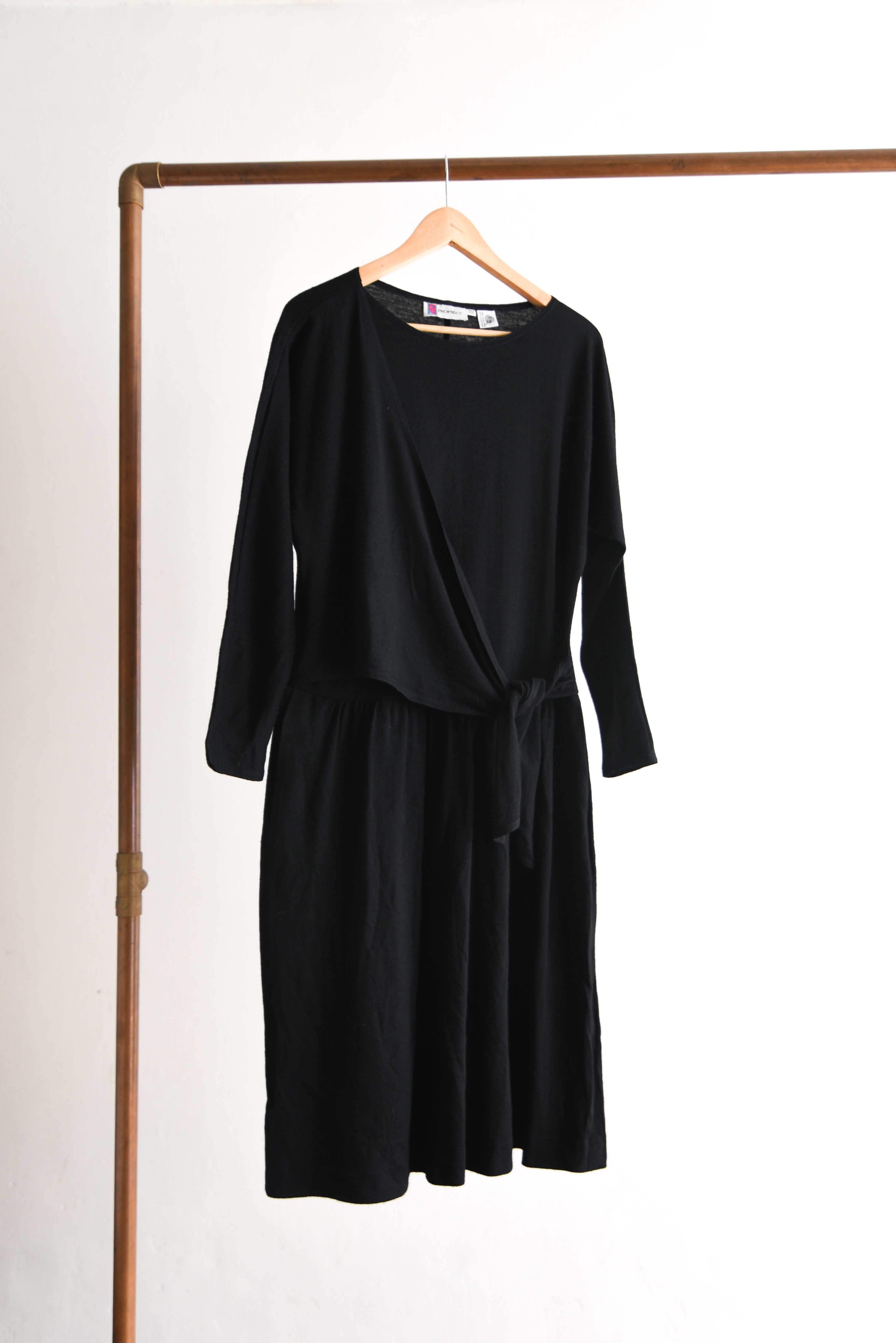 Vestido lana vintage amarra