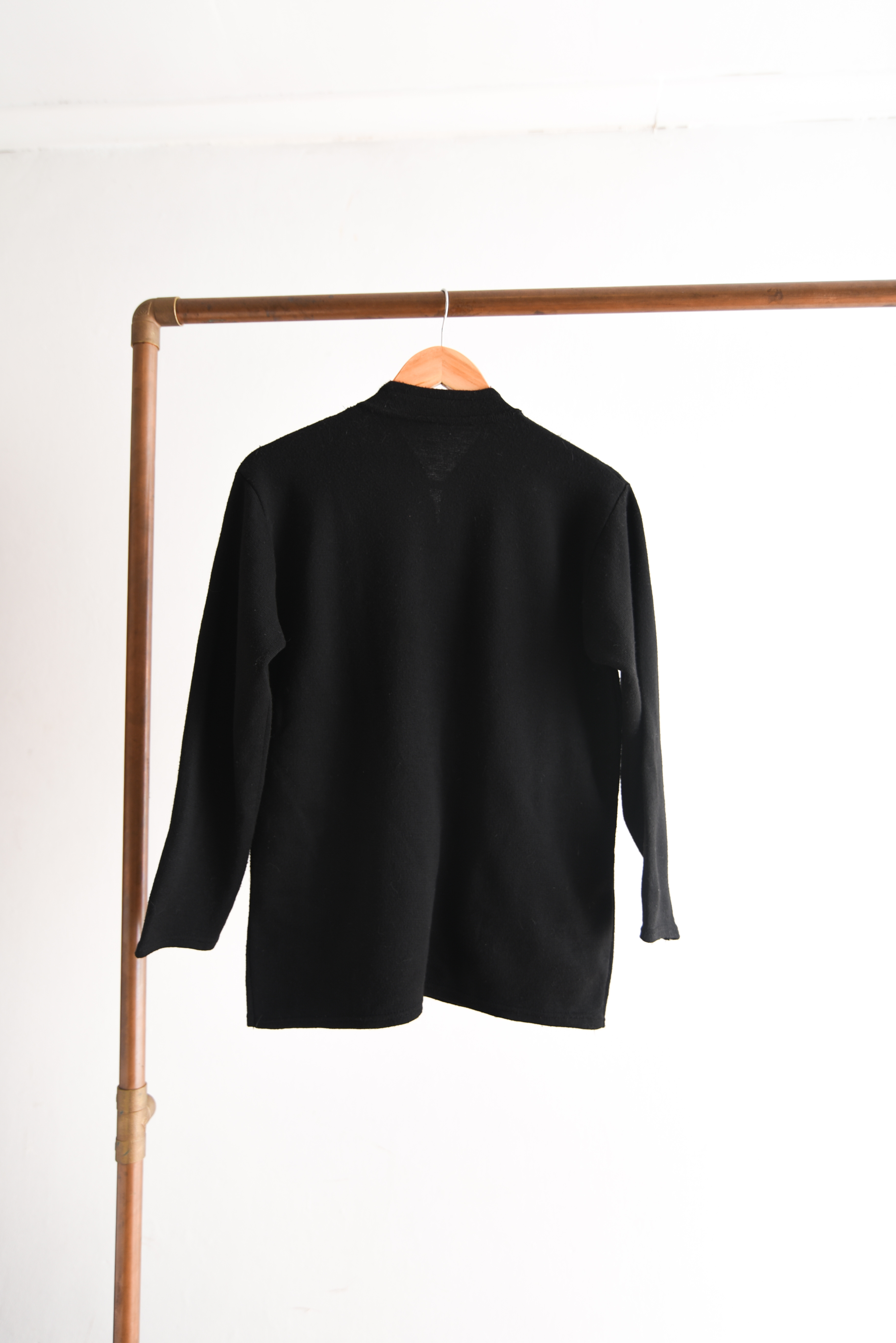 Cardigan negro vintage brillos