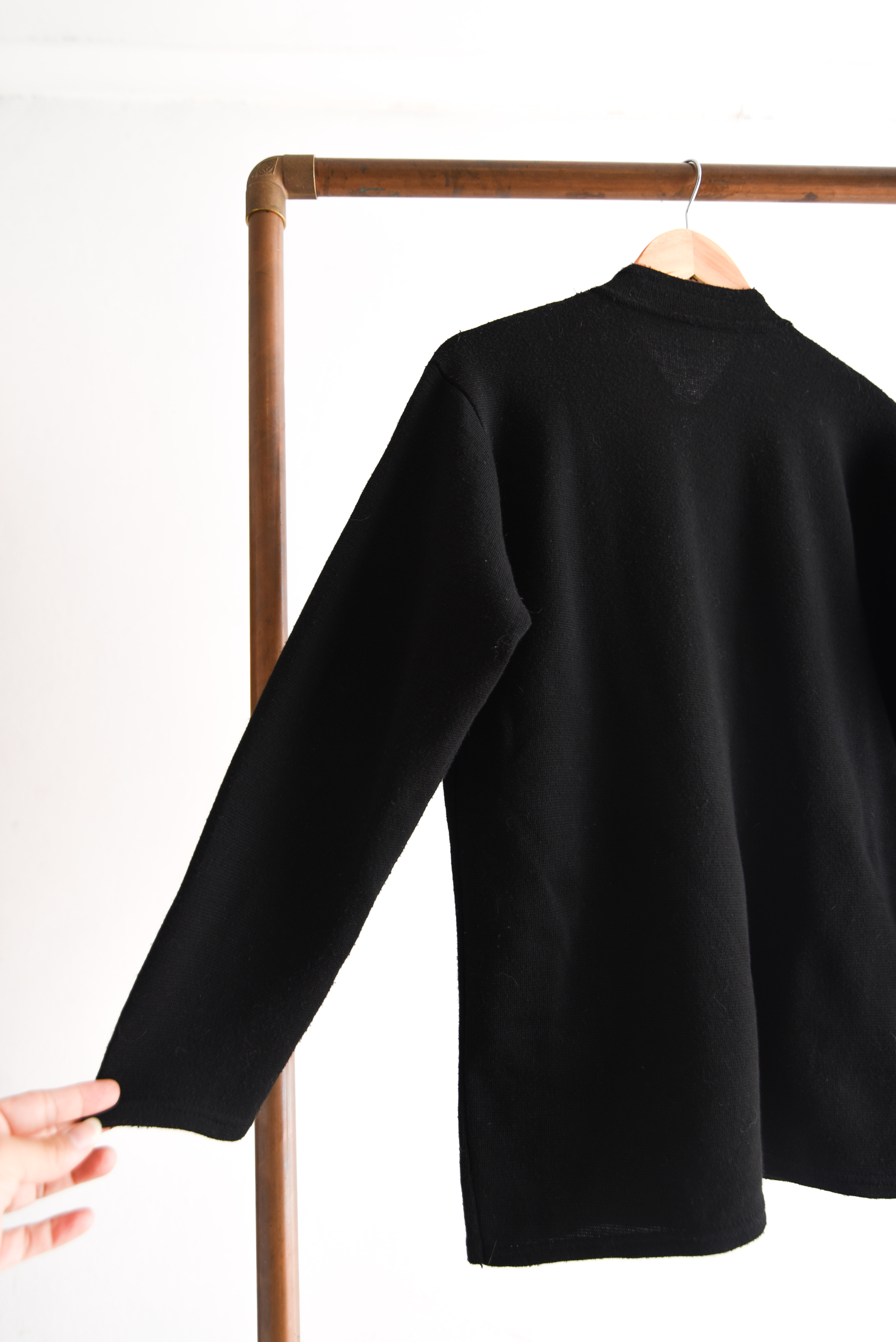 Cardigan negro vintage brillos