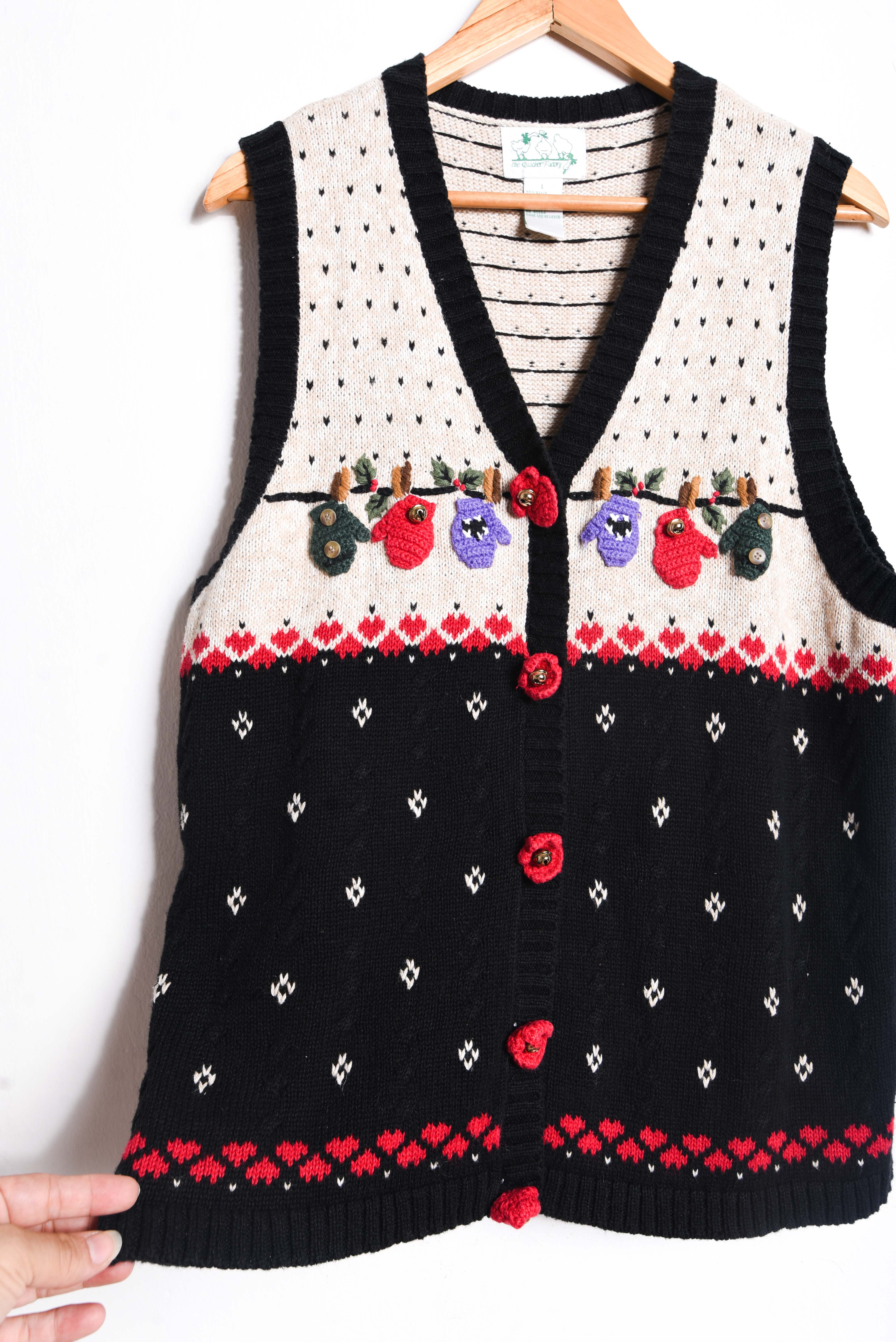Sweater vest vintage mitones