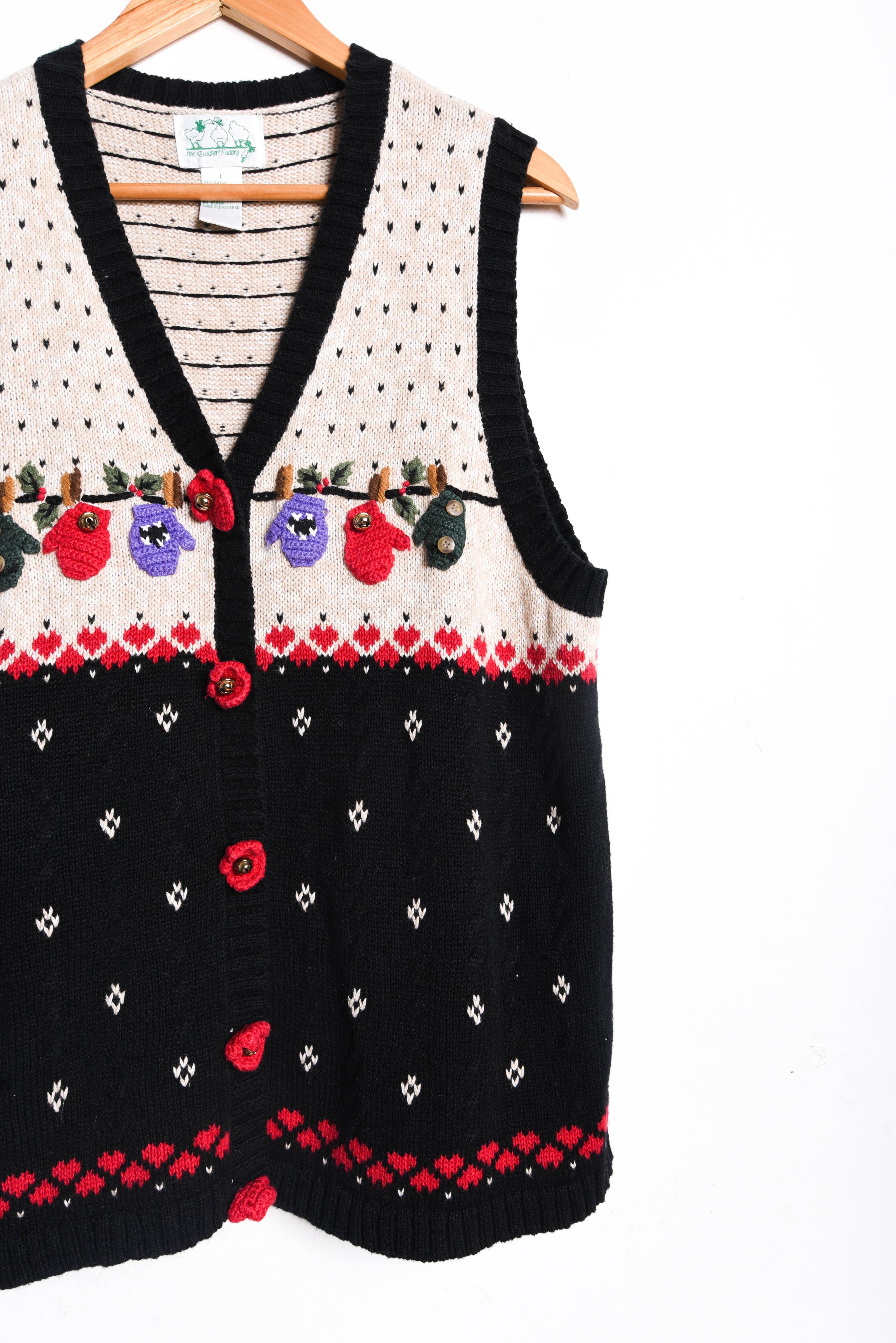 Sweater vest vintage mitones