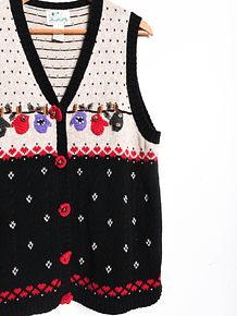 Sweater vest vintage mitones