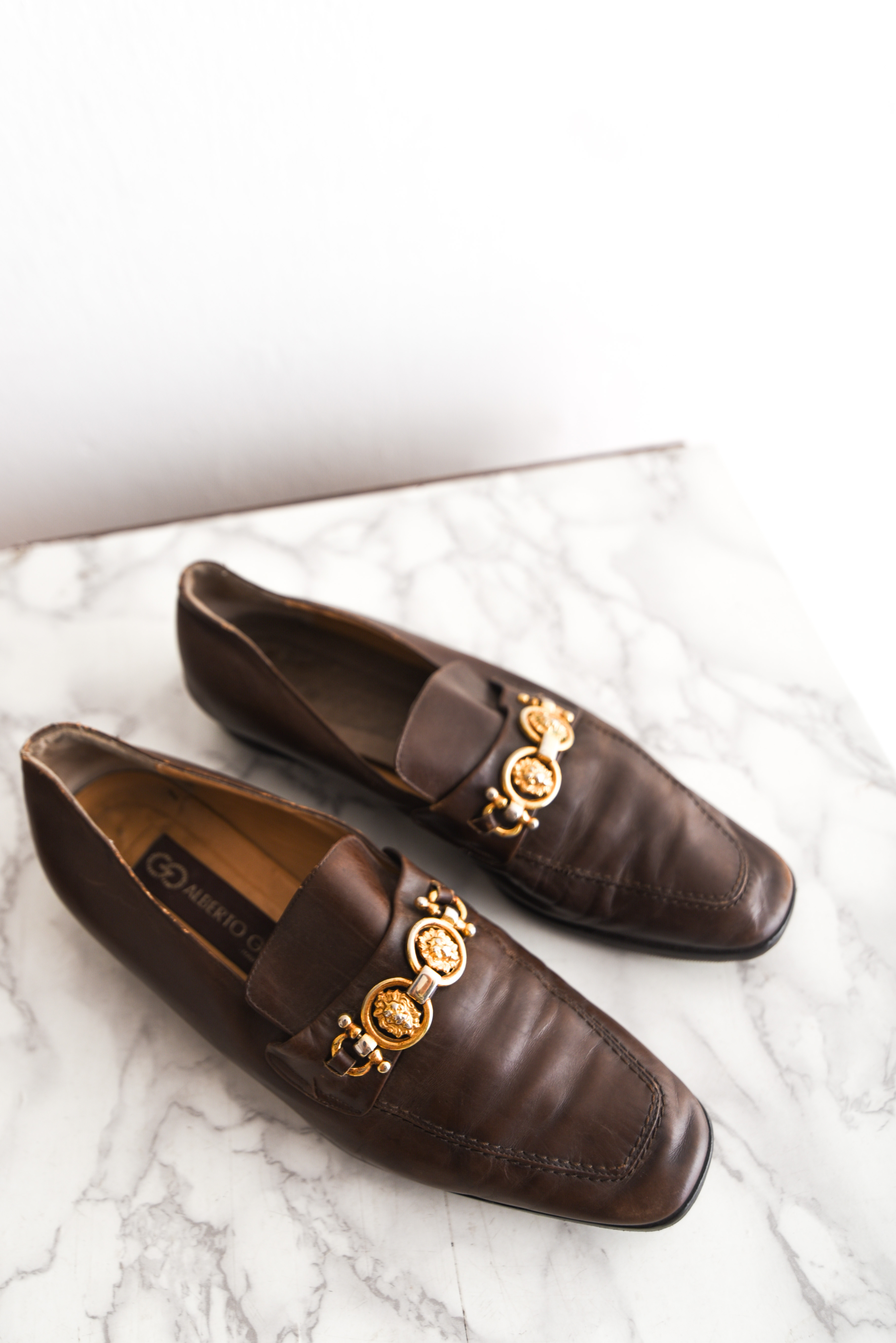 Mocasín cuero vintage