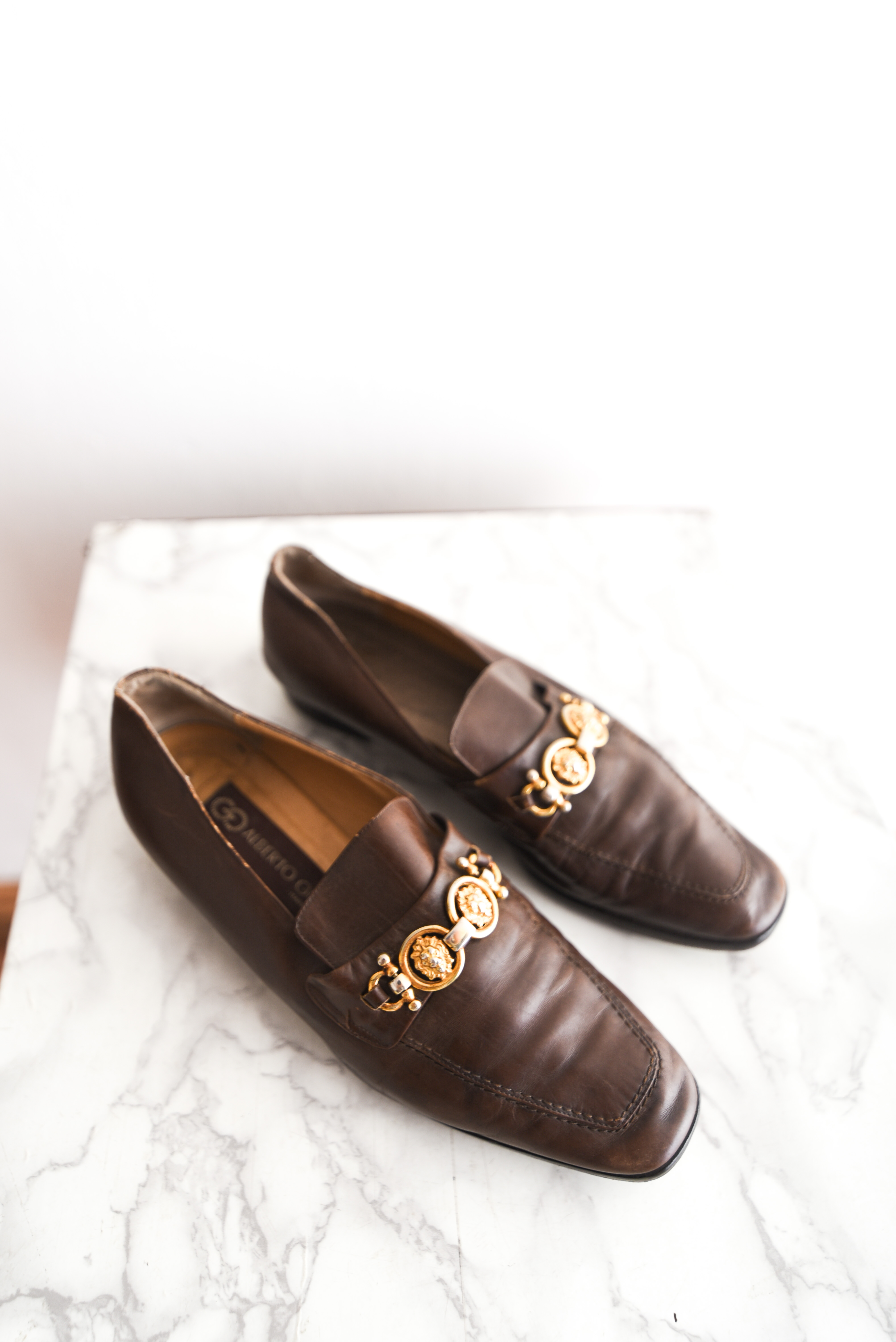 Mocasín cuero vintage