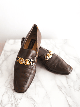 Mocasín cuero vintage