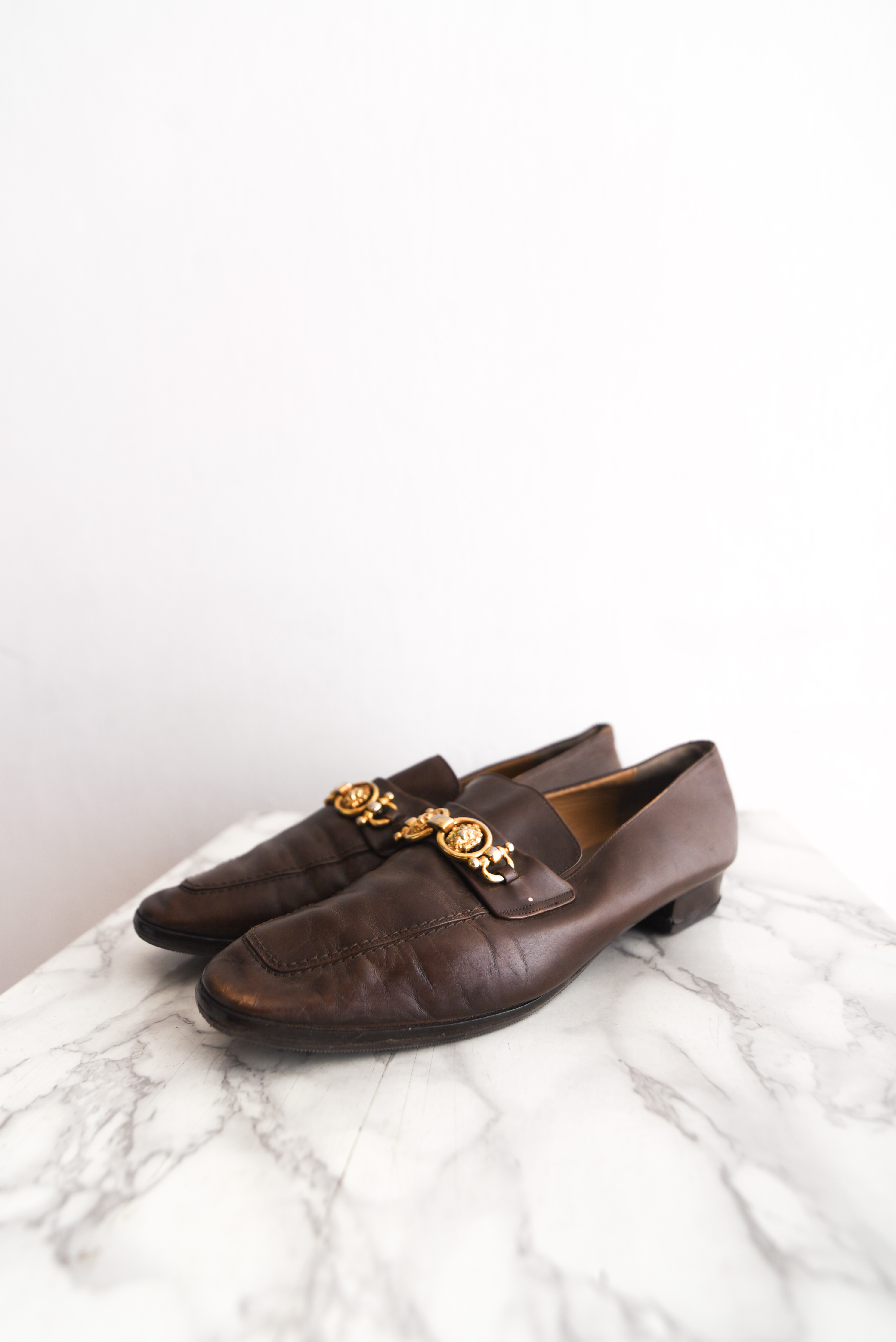 Mocasín cuero vintage