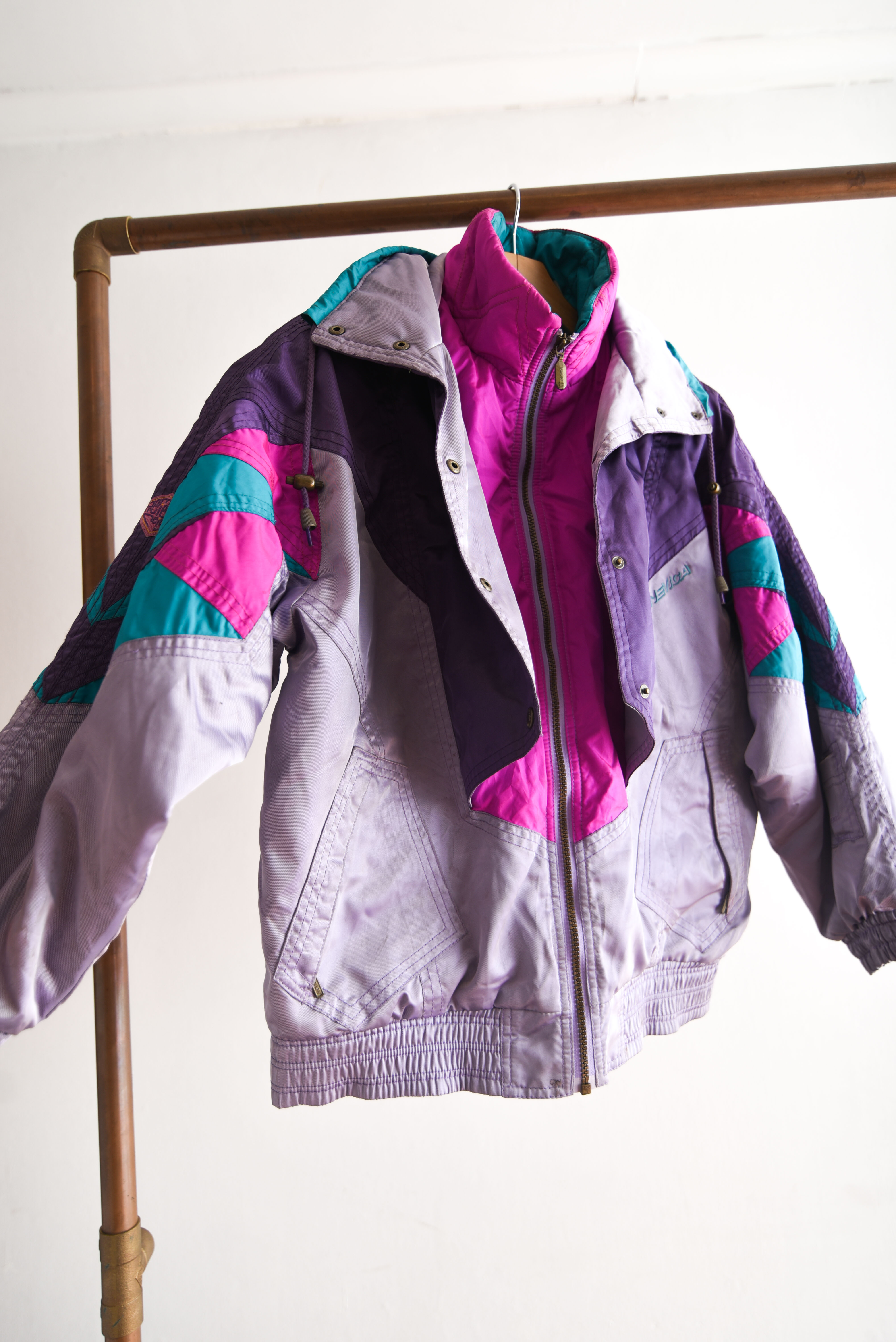 Parka 80s purple vintage