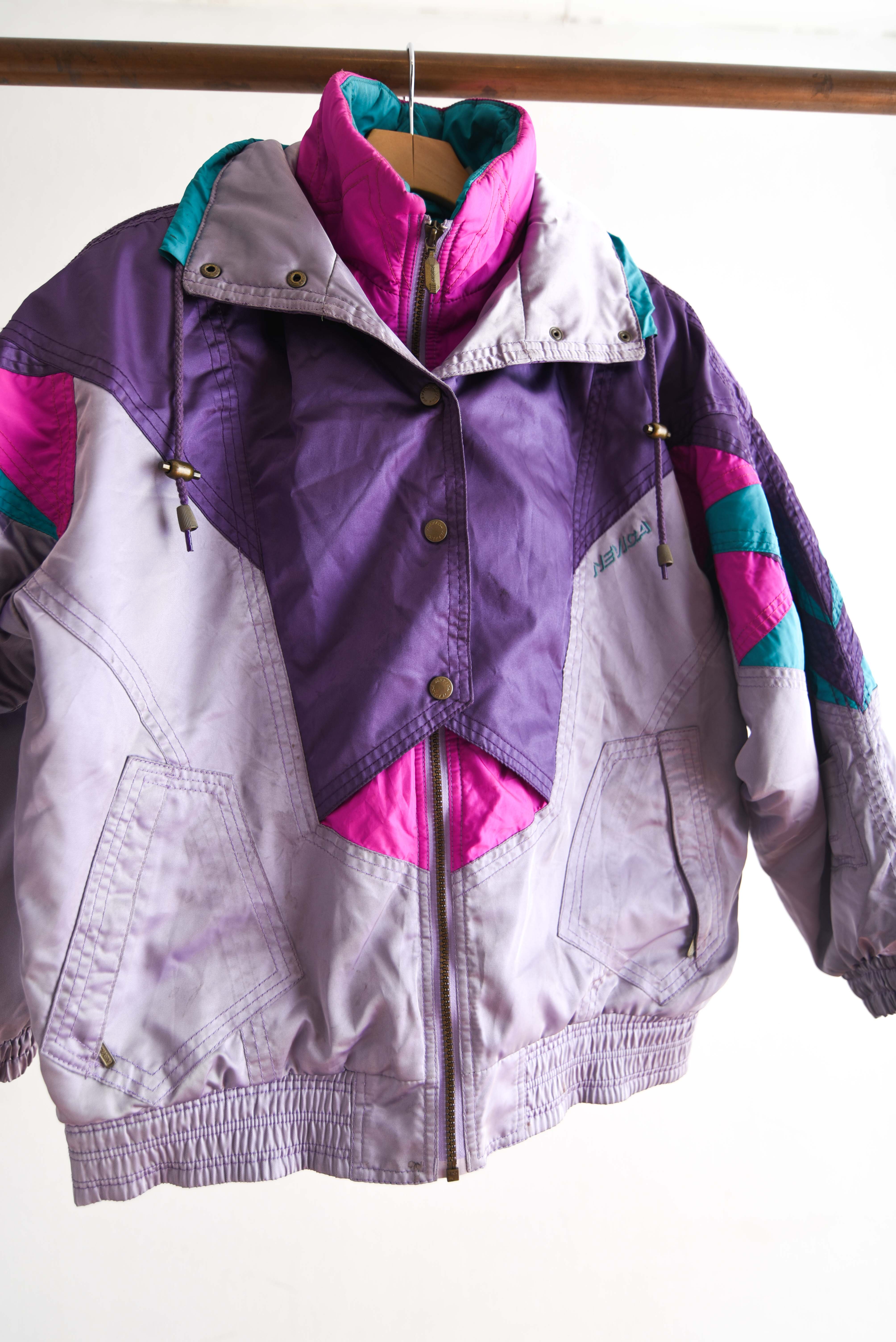 Parka 80s purple vintage