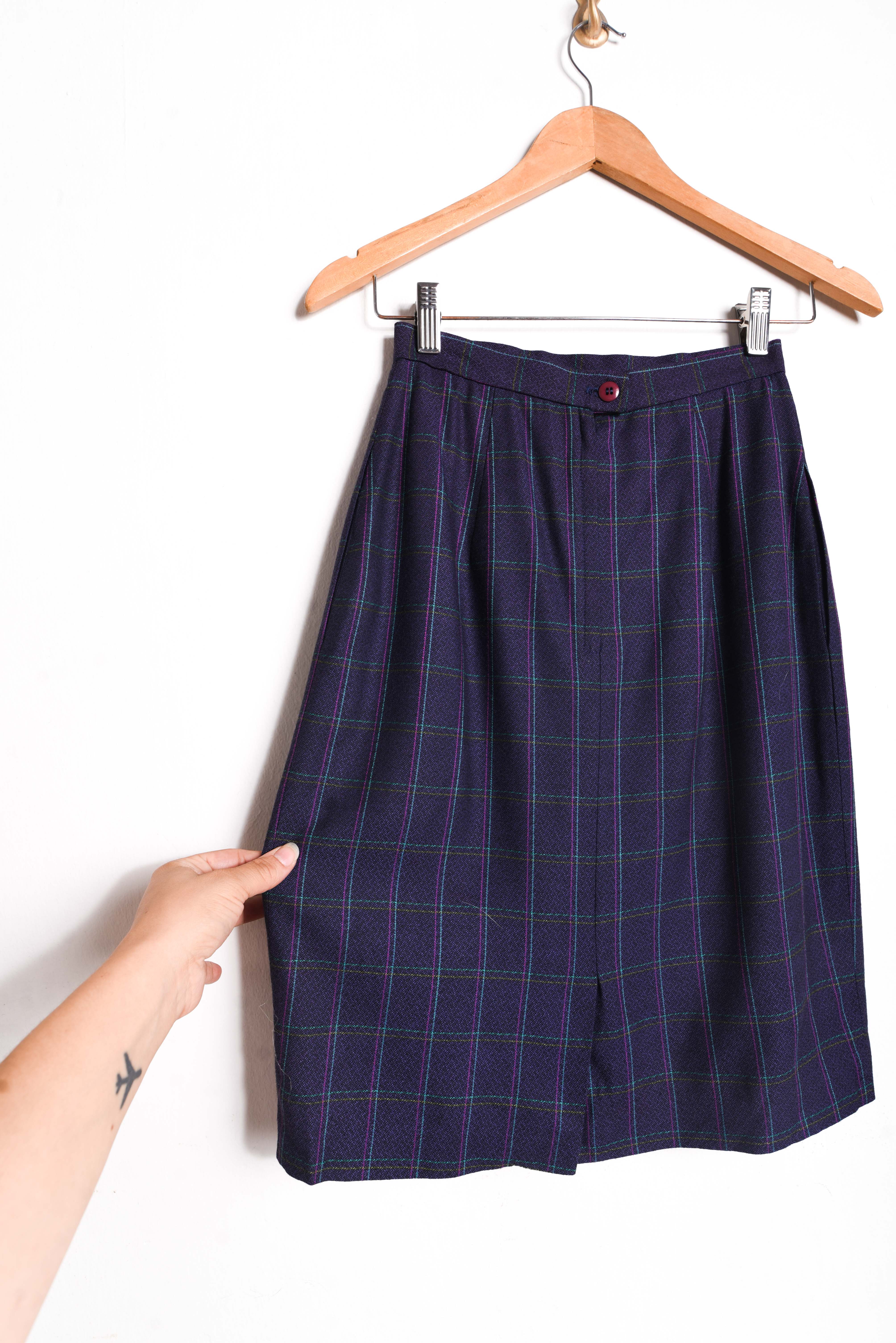 Falda purple grilla vintage