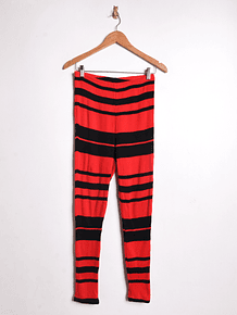 Calza roja acanalada vintage