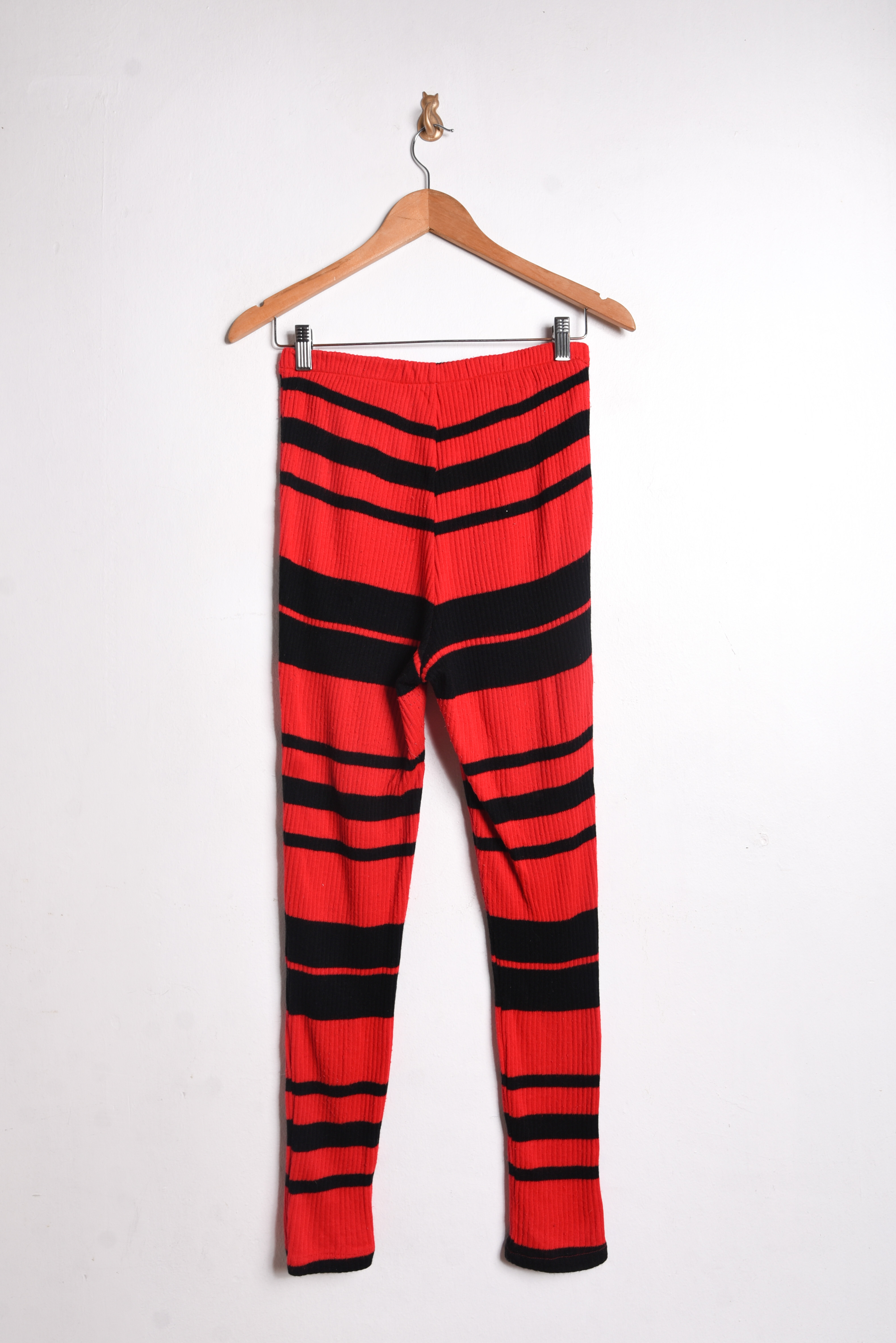 Calza roja acanalada vintage