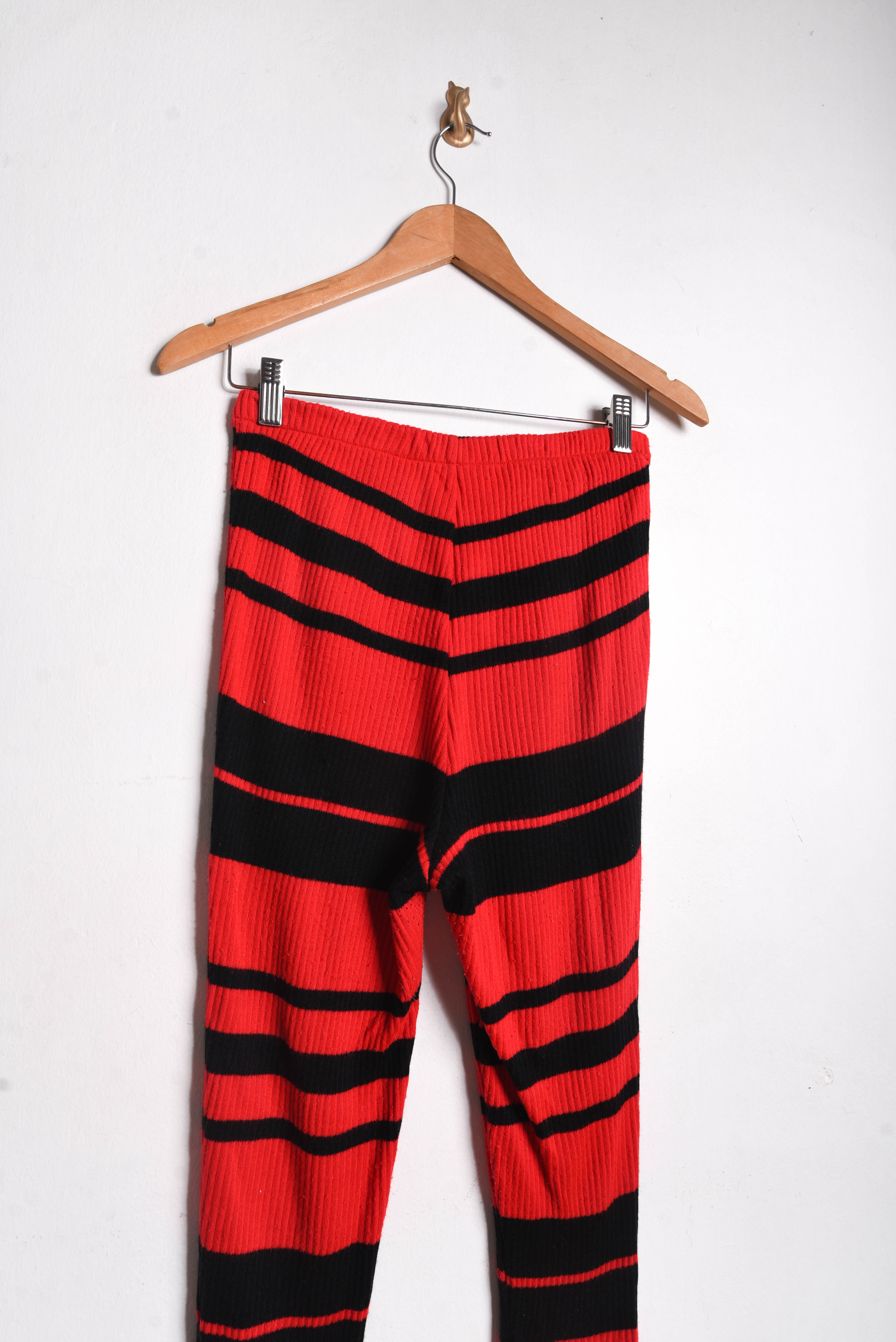 Calza roja acanalada vintage