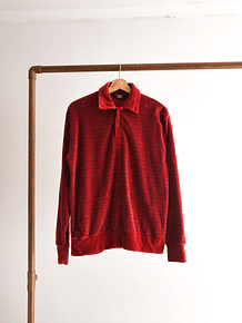 Polerón plush rojo 90s