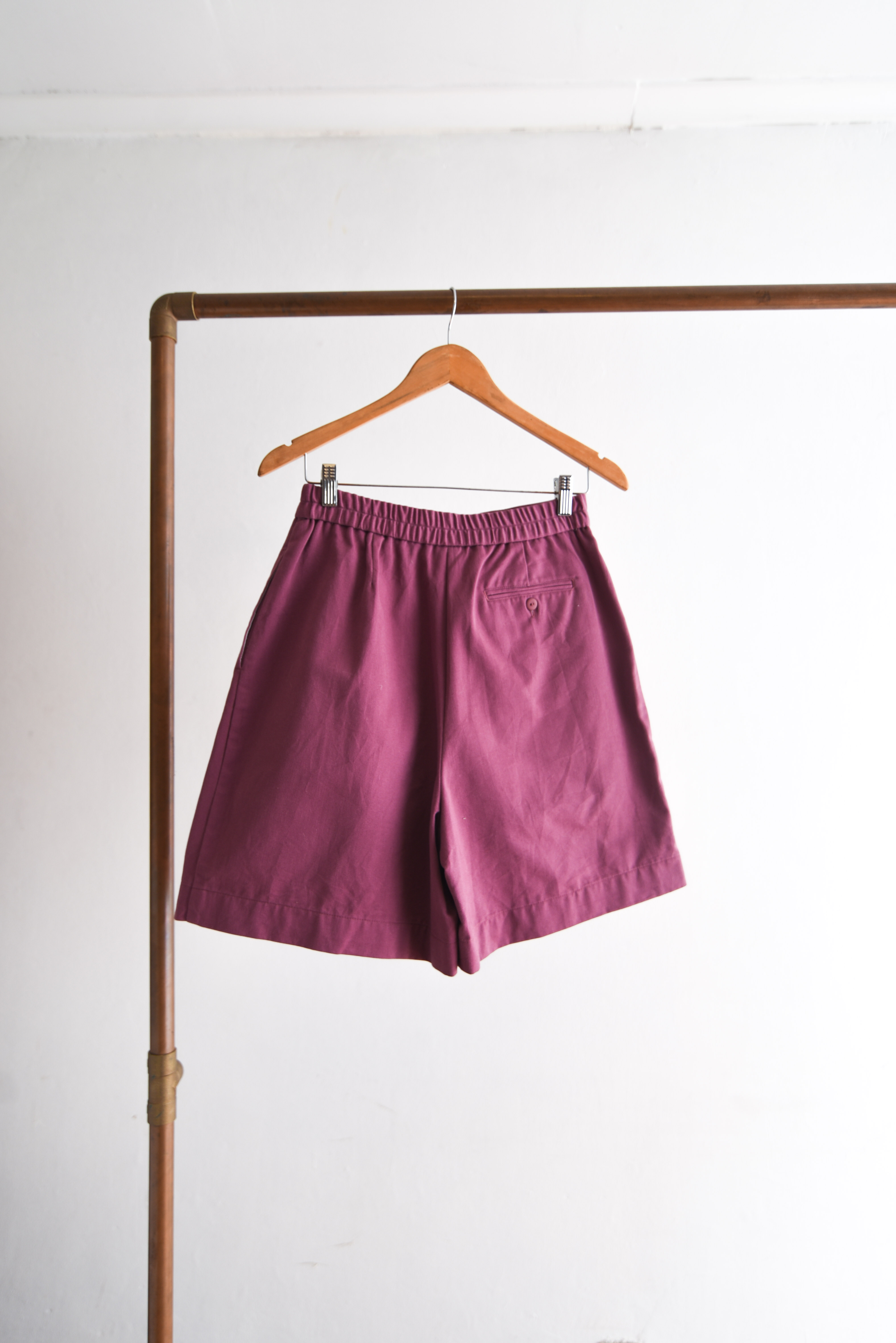 Short rosado tiro alto