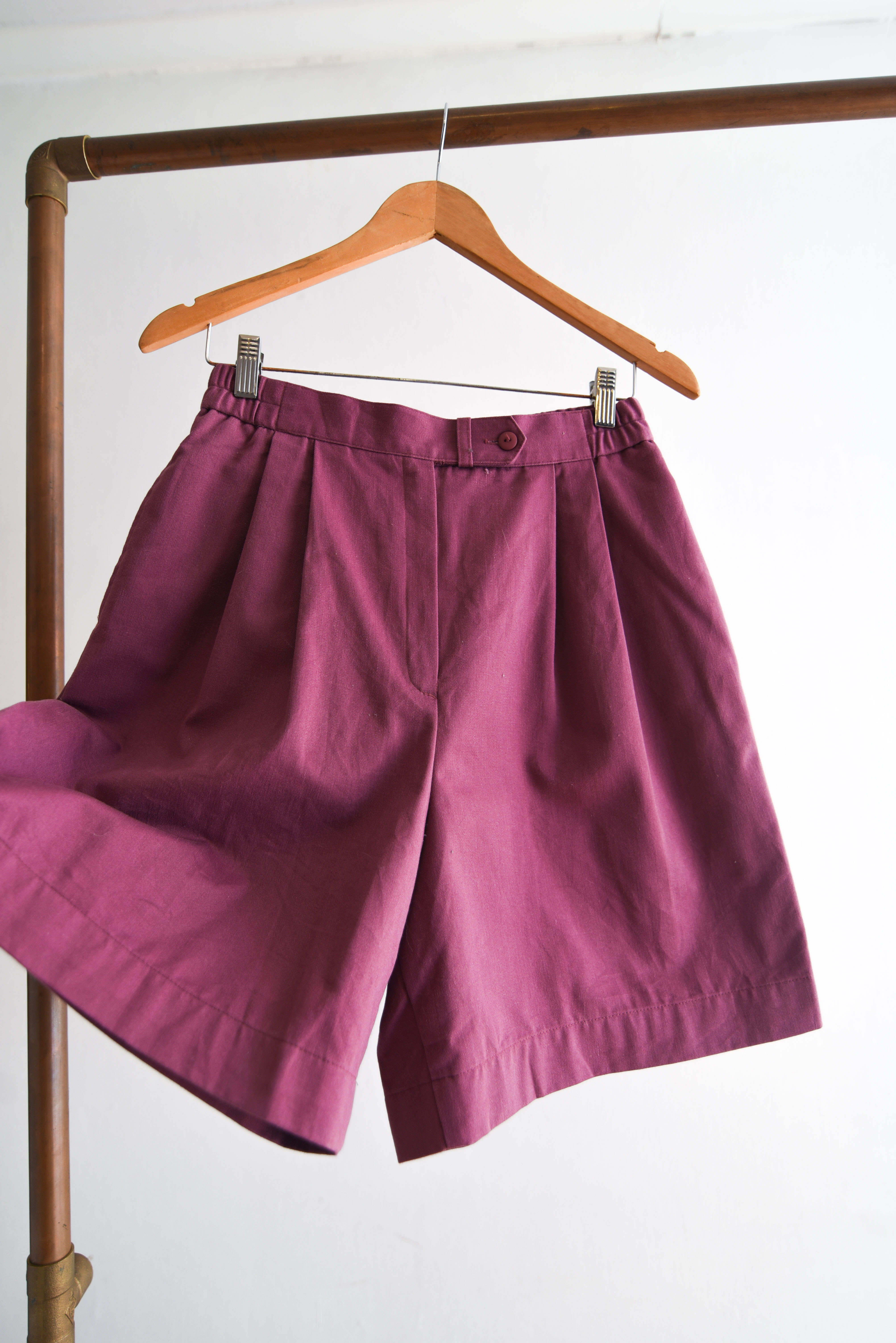 Short rosado tiro alto