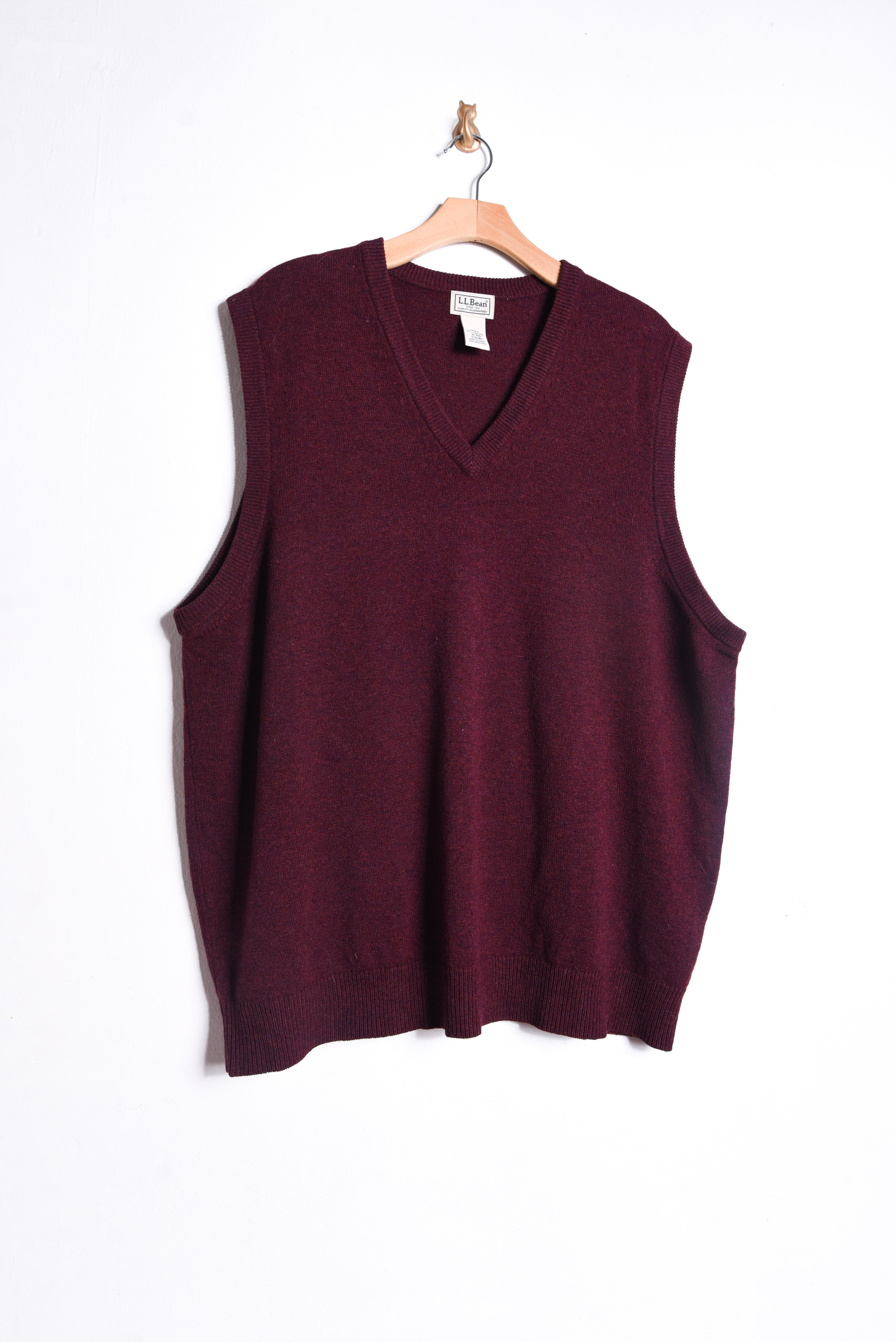 Sweater vest burdeo lana