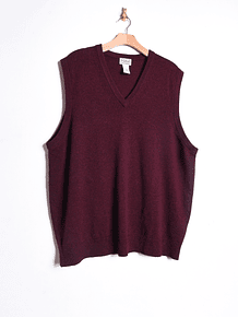 Sweater vest burdeo lana