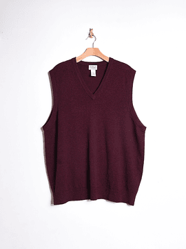 Sweater vest burdeo lana
