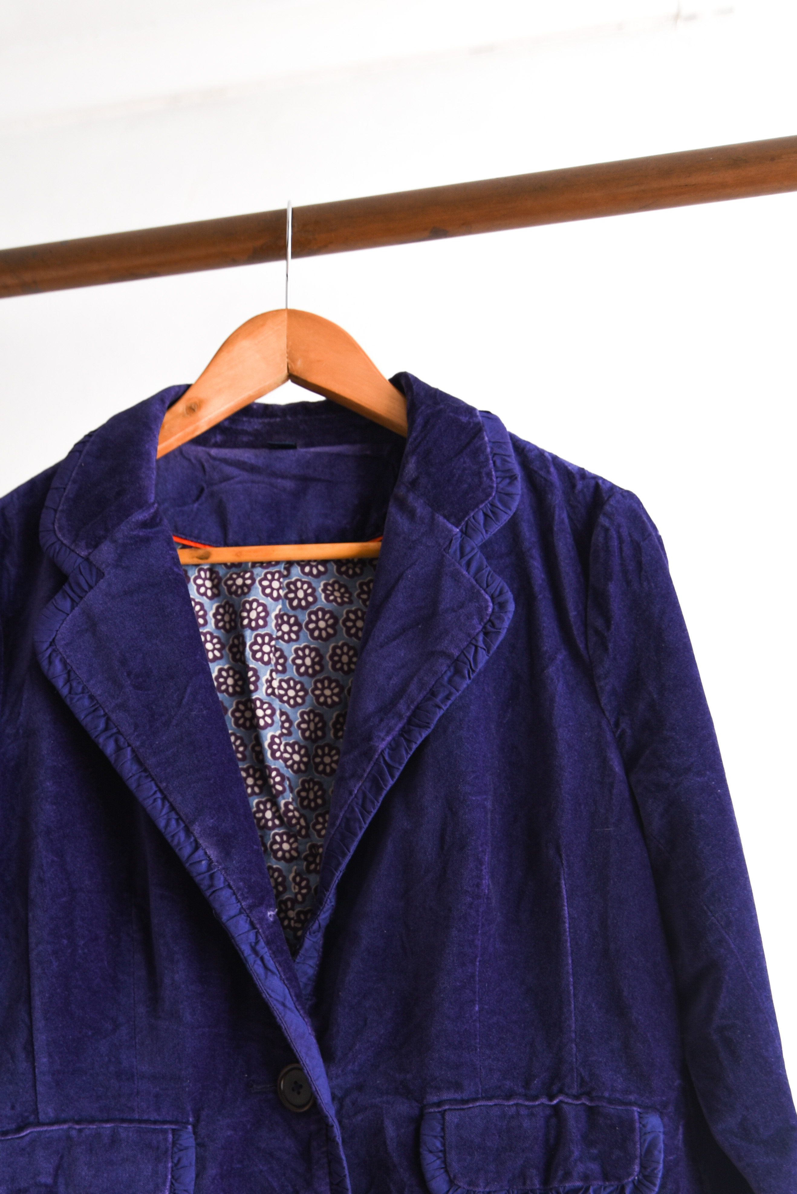 Blazer purple velvet