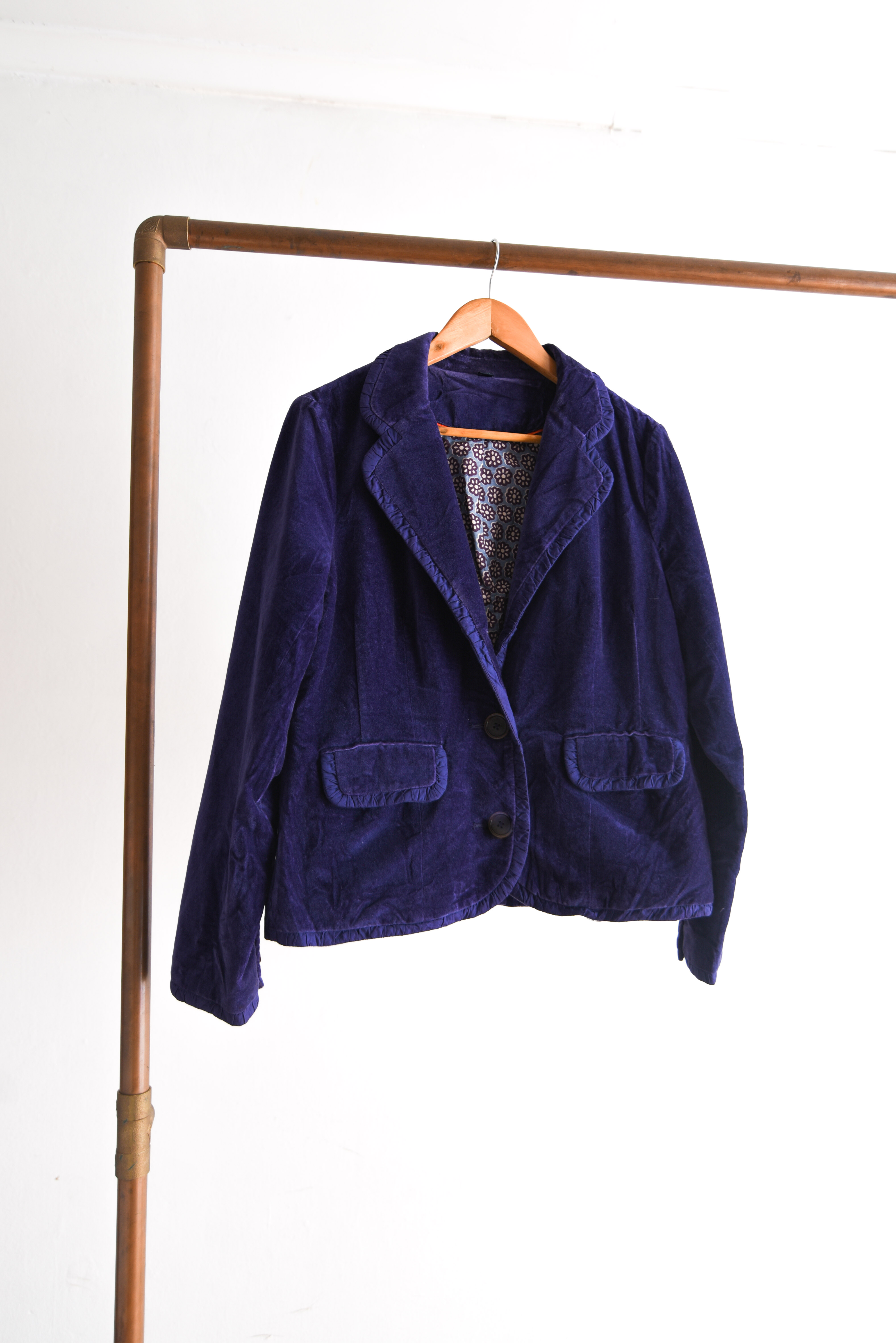 Blazer purple velvet