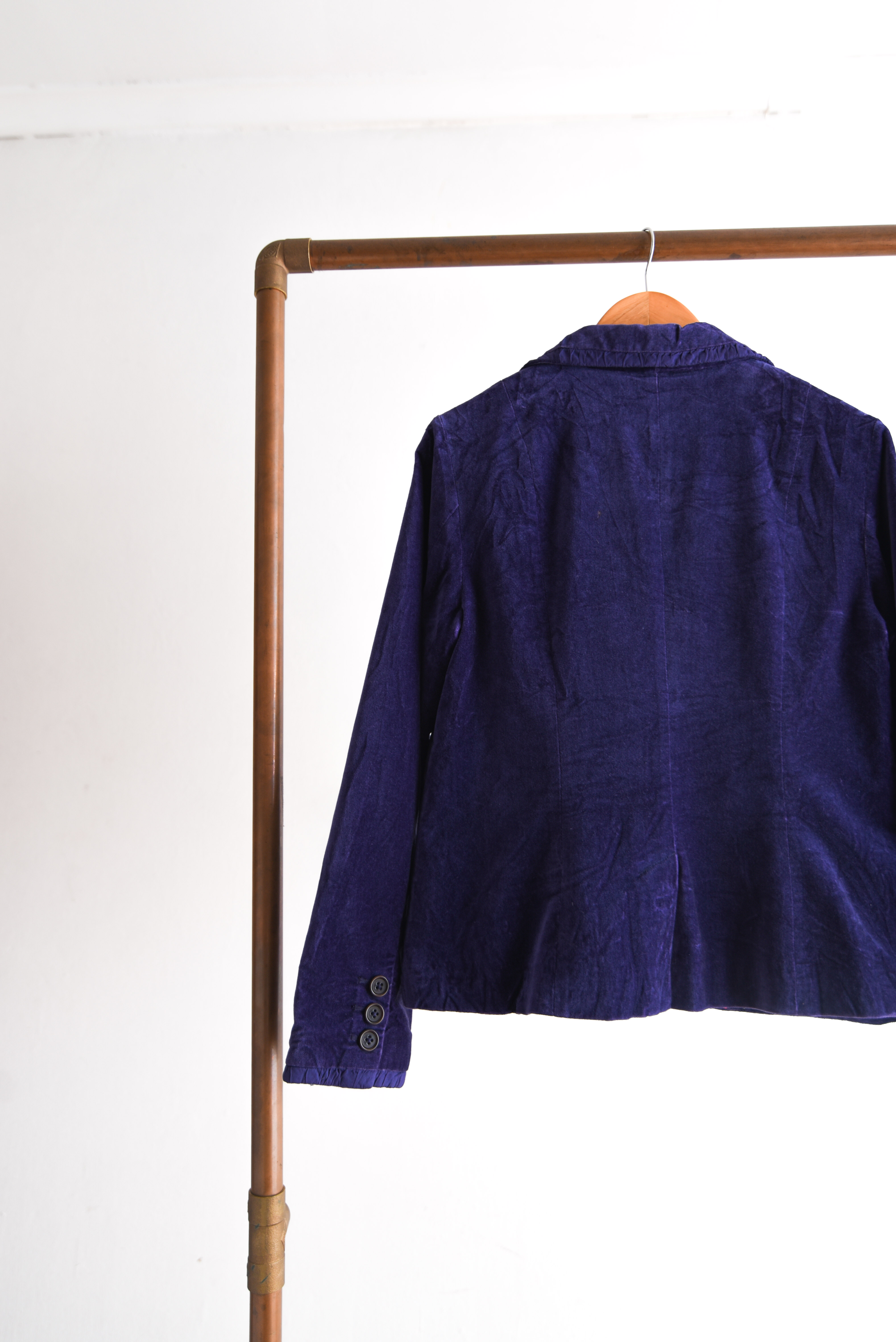 Blazer purple velvet