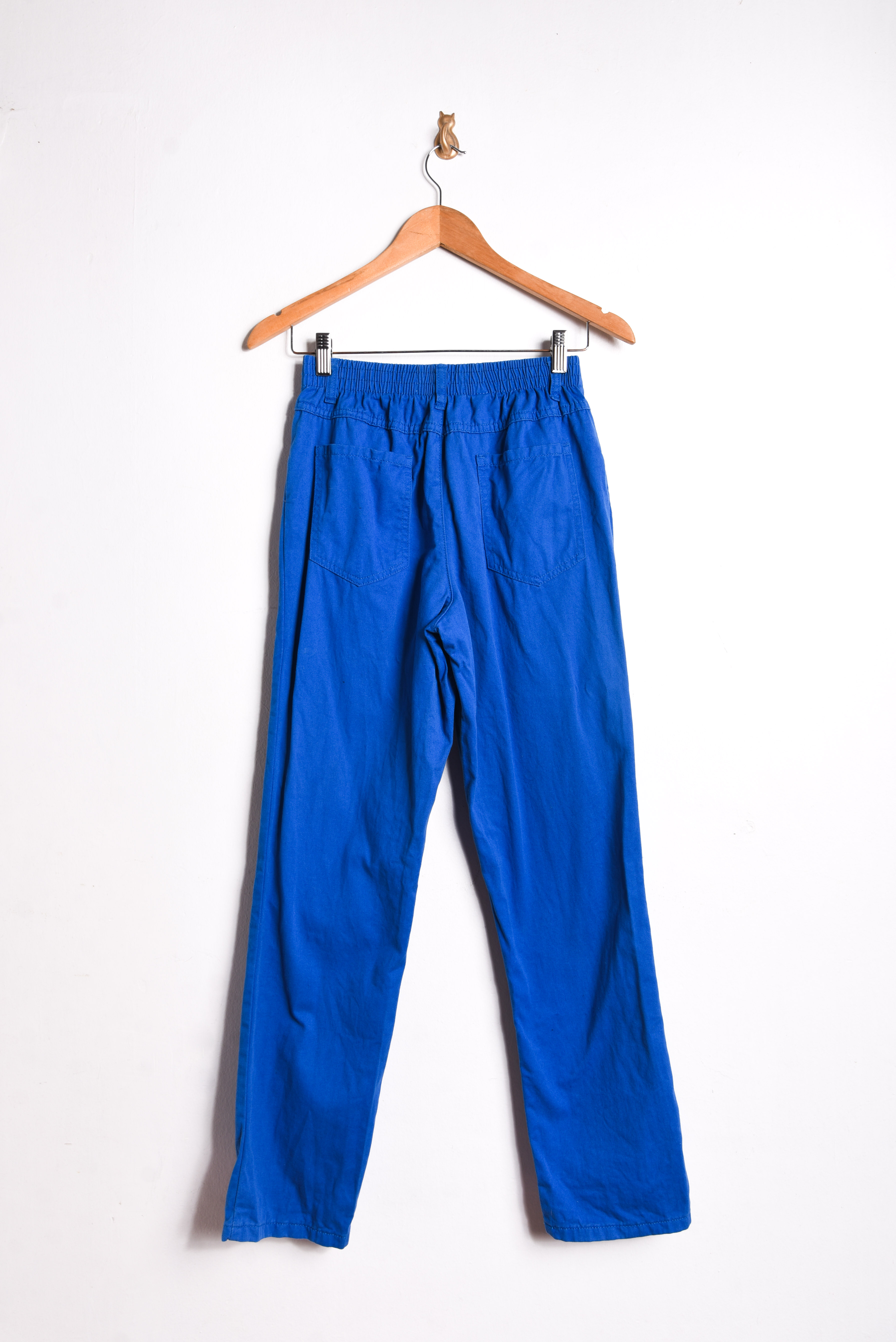 Pantalón tiro alto azulino