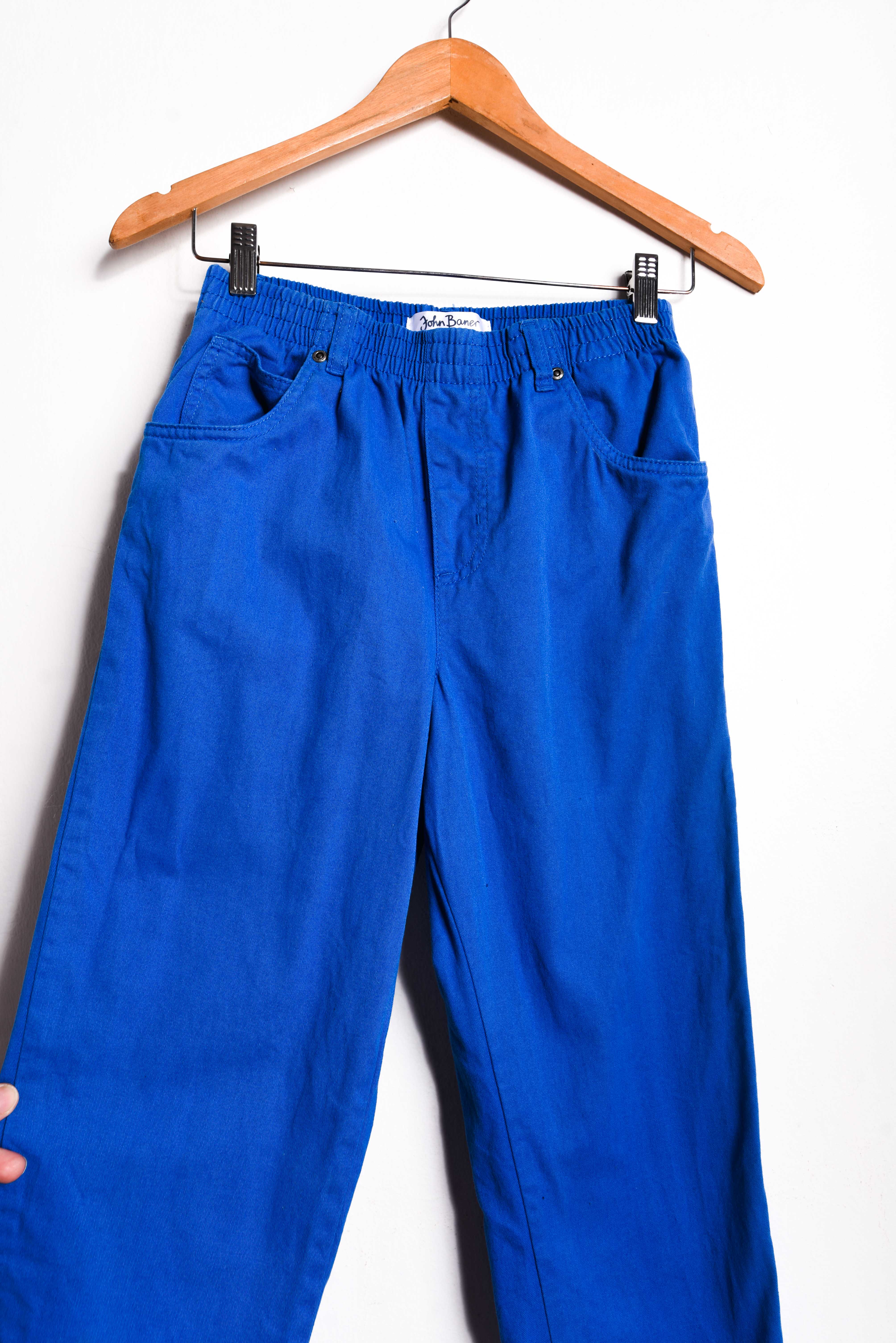 Pantalón tiro alto azulino