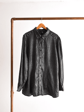 Blusa grafito plata dots