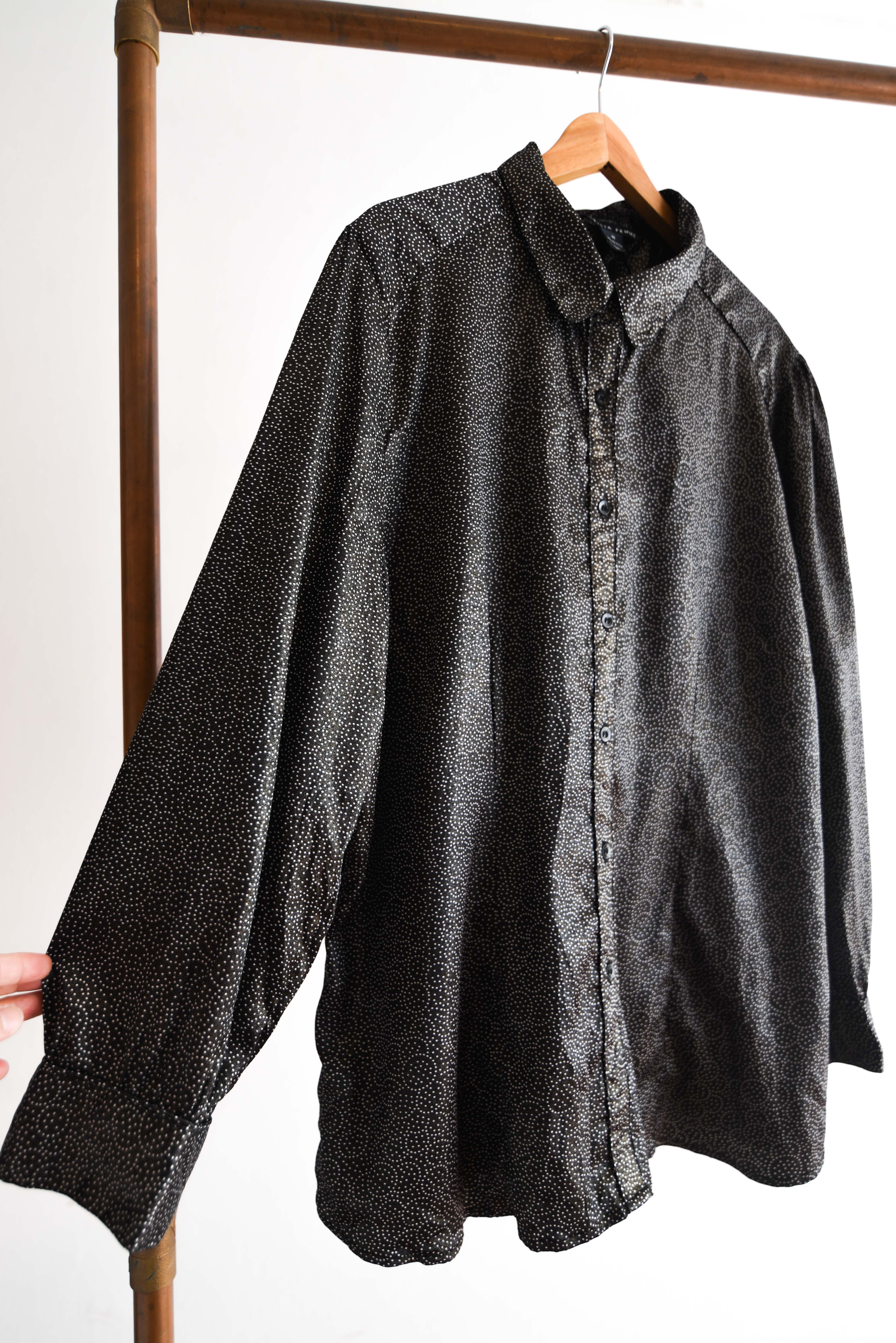 Blusa grafito plata dots