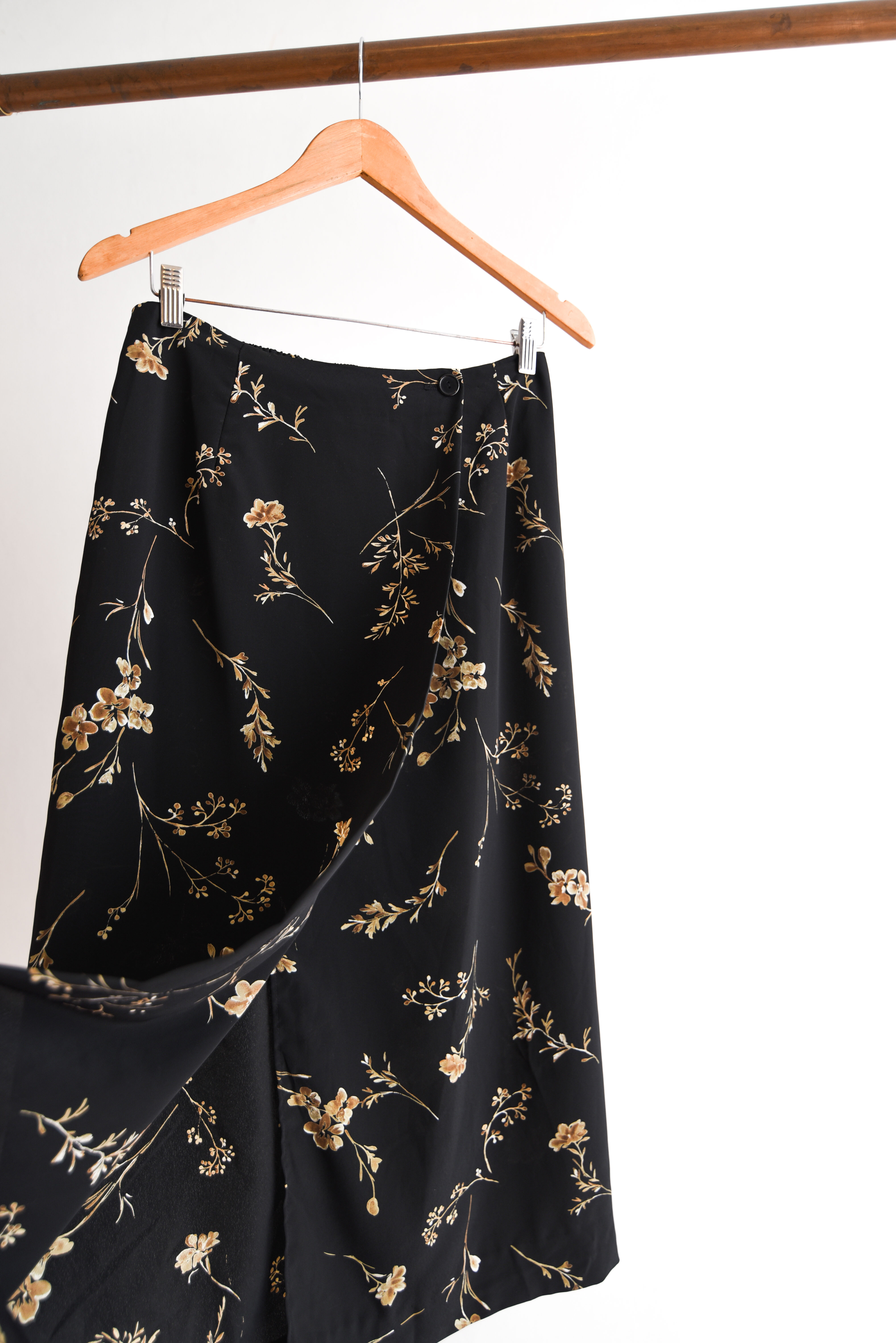 Maxi falda floral 90s