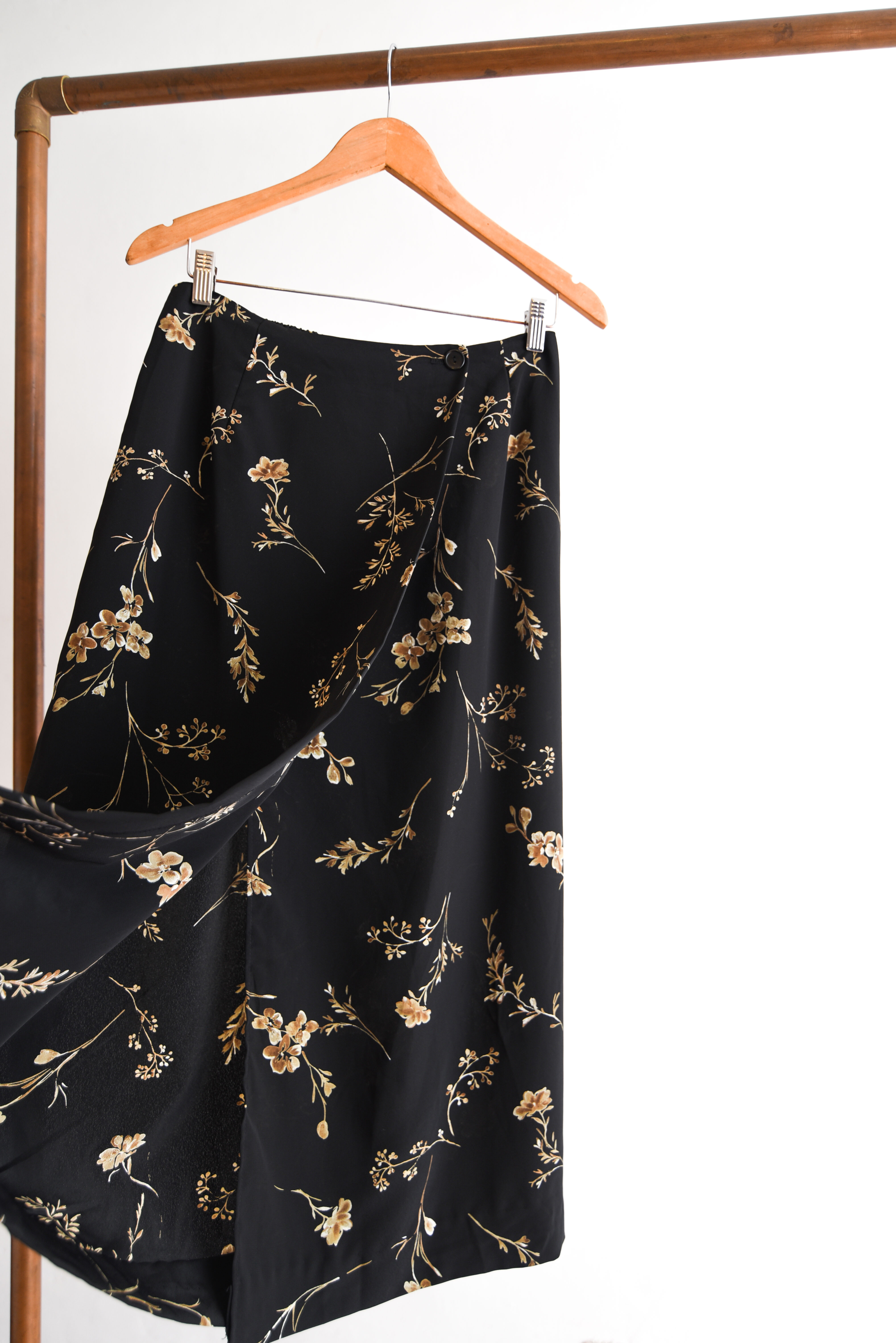 Maxi falda floral 90s