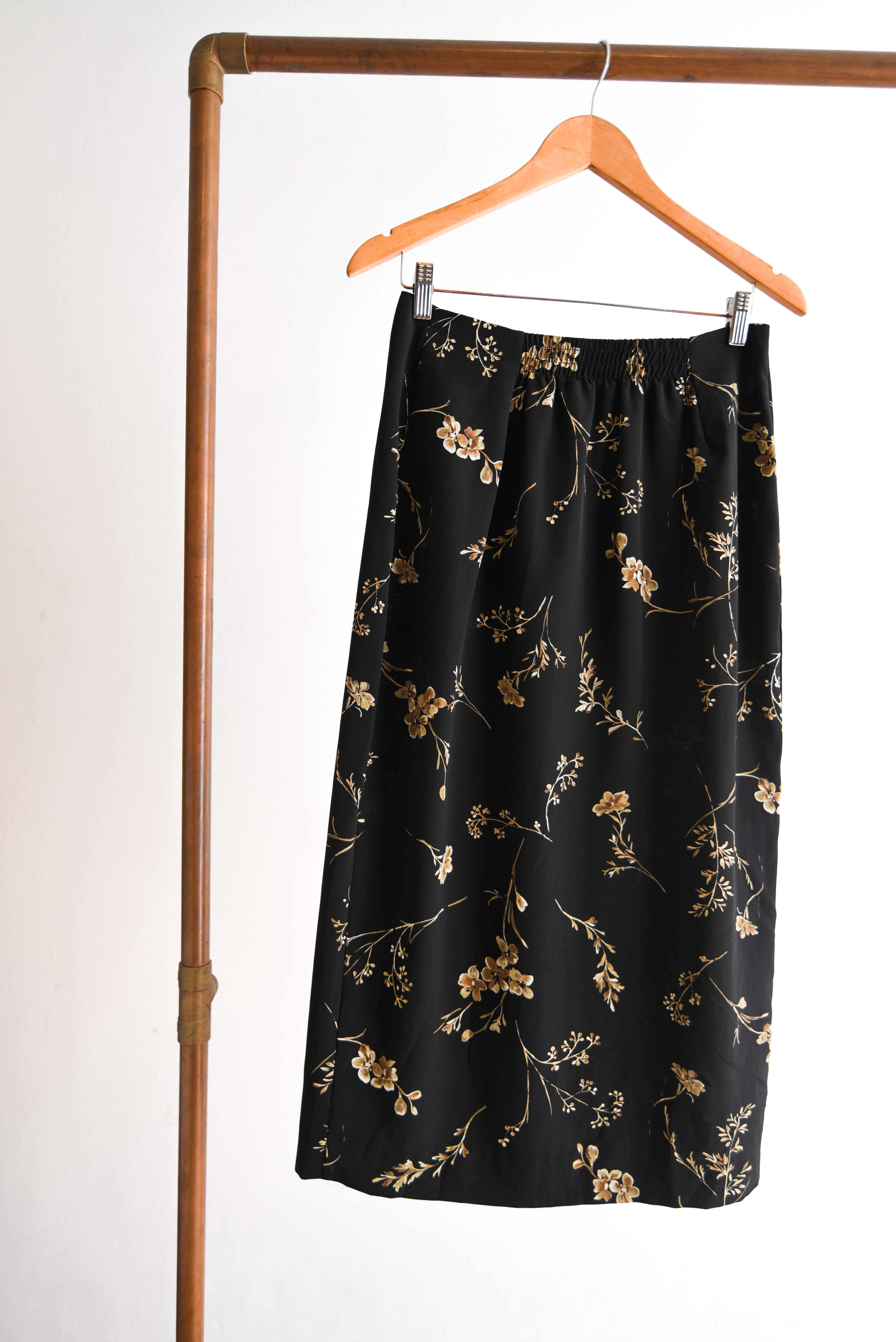 Maxi falda floral 90s