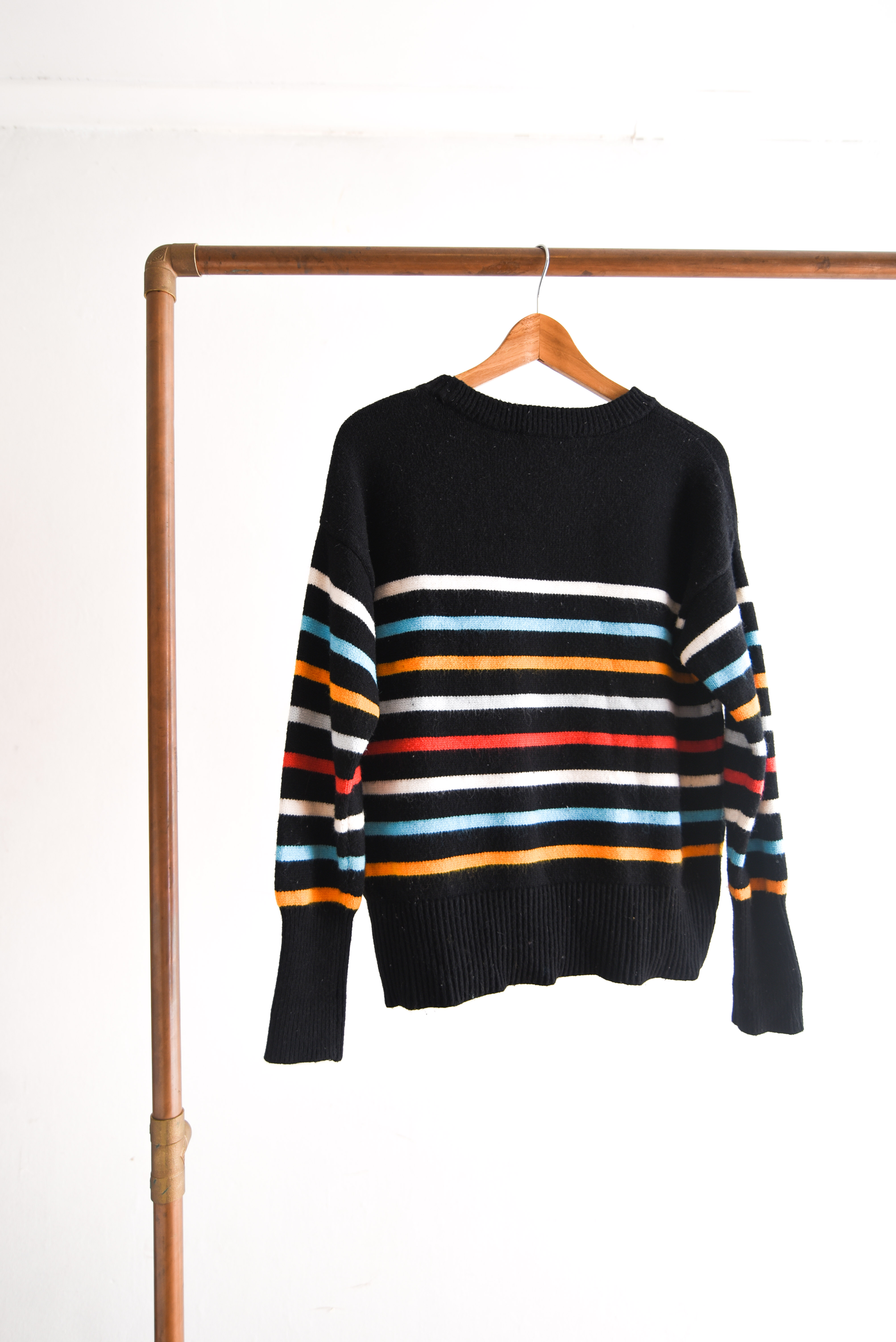 Chaleco rayado multicolor black