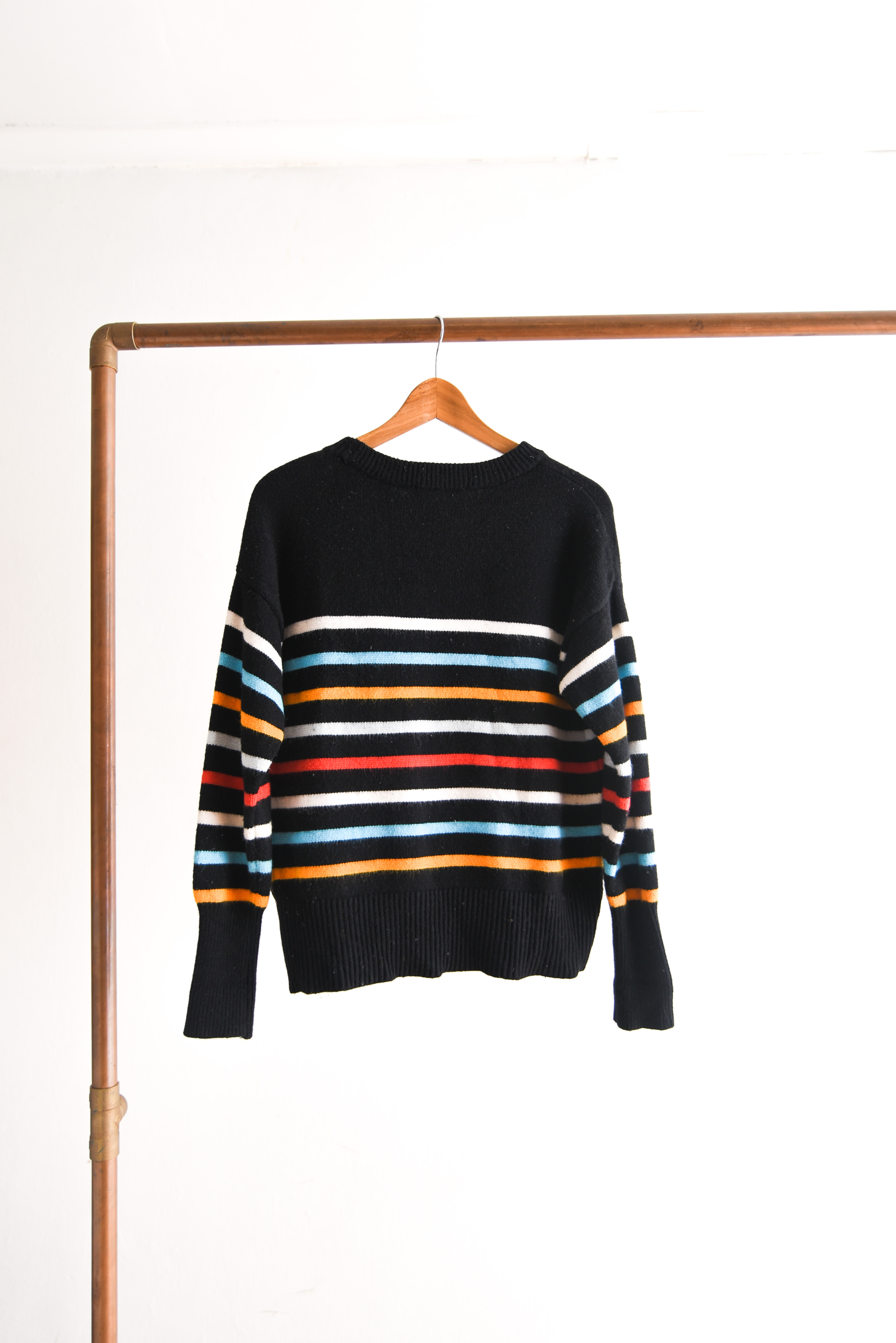 Chaleco rayado multicolor black