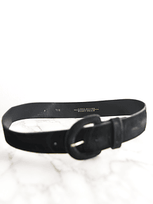 Cinturón negro gamuza vintage